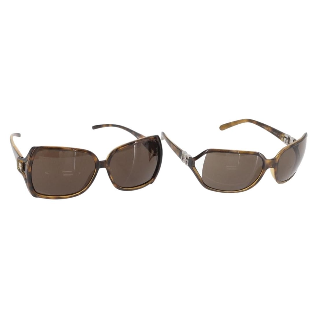 Brown Tortoise Pattern Dolce Gabbana Sunglasses 2 Set with Case (1 of 18)