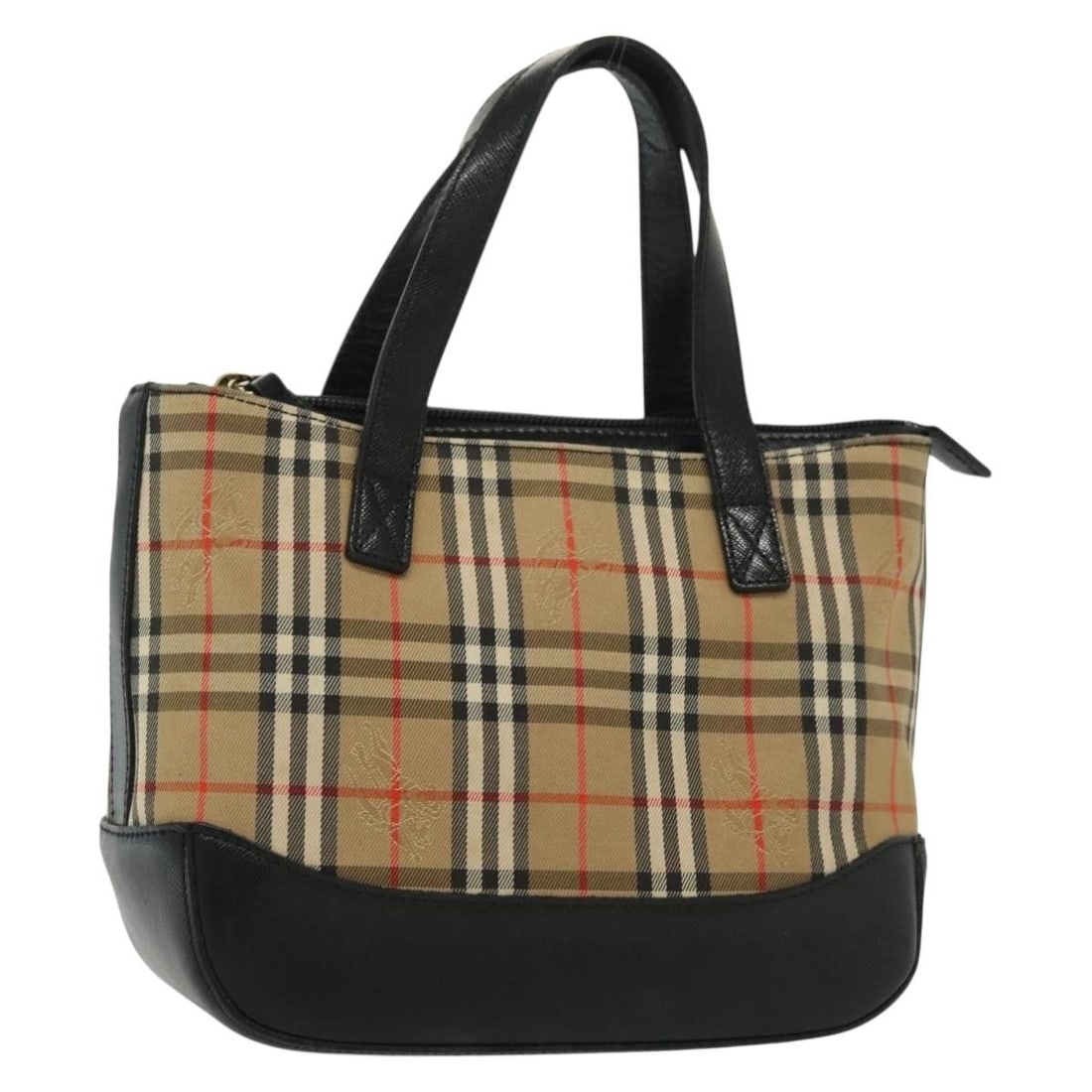 Burberry Nova Check Canvas Beige Gold Hand Bag: Burberry Nova Check Canvas Beige Gold Hand Bag This BURBERRY Nova Check handbag is crafted from beige and gold canvas, offering a classic and recognizable design. It features a compact silhouette with