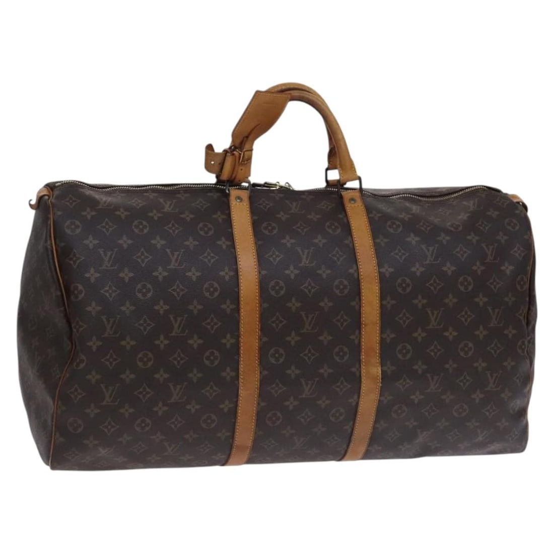 Louis Vuitton M41422 Keepall 60 Monogram Canvas Boston Bag: Louis Vuitton M41422 Keepall 60 Monogram Canvas Boston Bag Louis Vuitton Monogram Keepall 60 Boston Bag in Monogram Canvas, made in France. The bag measures approximately 60 cm W x 30 cm H x 26 cm D a