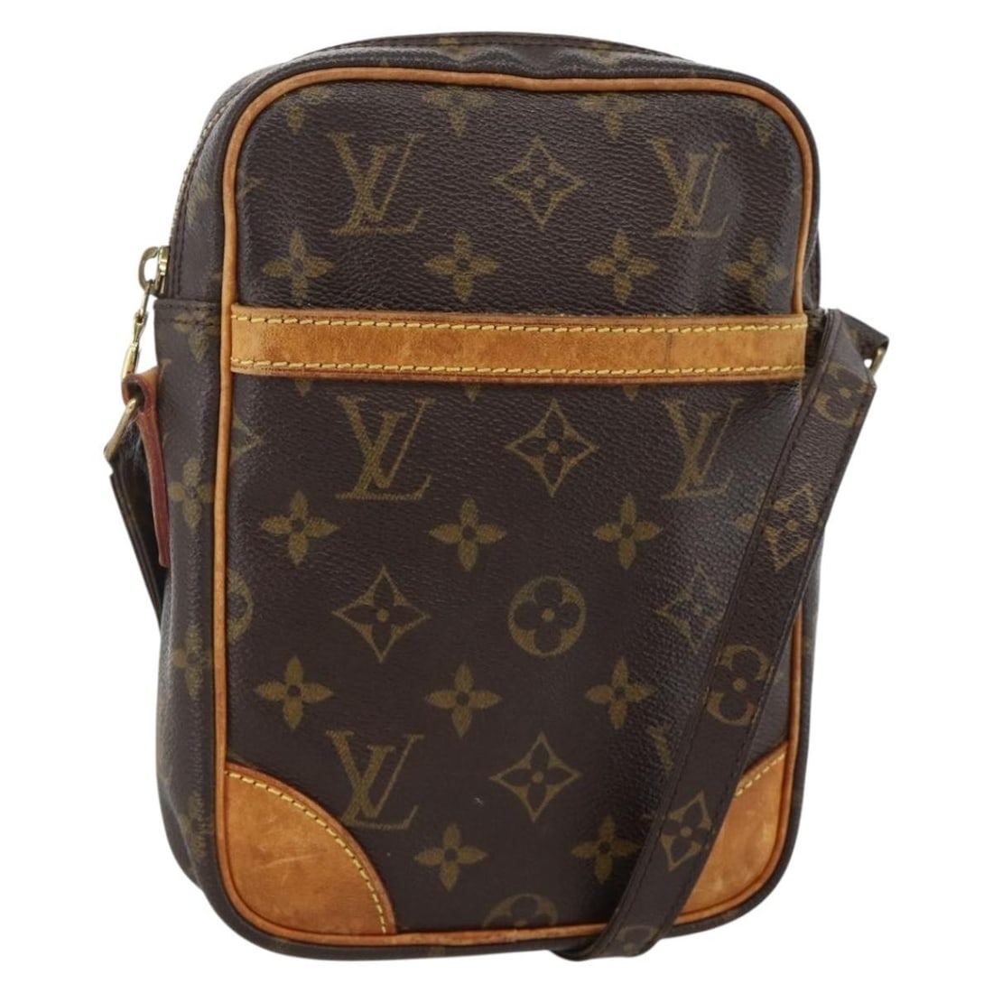 Louis Vuitton Danube Monogram Canvas Shoulder Bag M45266 for Women: Louis Vuitton Danube Monogram Canvas Shoulder Bag M45266 for Women This Louis Vuitton Monogram Danube shoulder bag features the signature Monogram Canvas exterior. Designed for women, it offers a clas