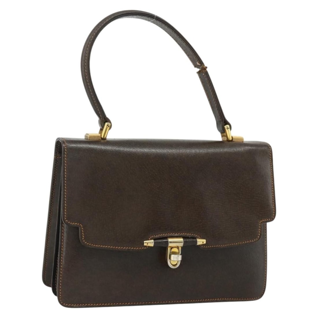 Gucci Brown Gold Leather Women Handbag Italy: Gucci Brown Gold Leather Women Handbag Italy This GUCCI handbag features brown and gold leather with gold-tone accents. Designed for women, it is crafted in Italy and offers a structured silhouette wi
