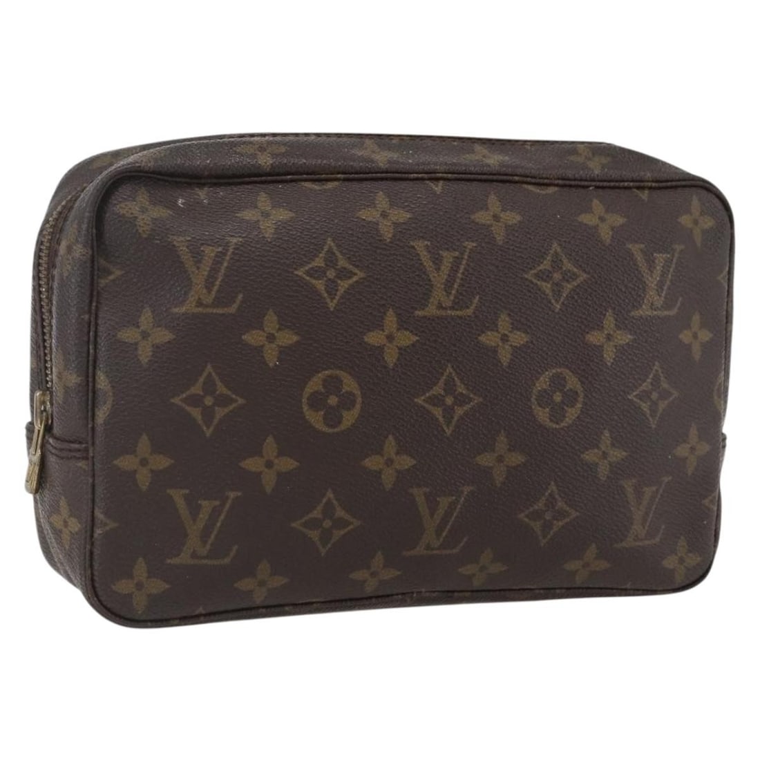 Louis Vuitton Monogram Canvas Trousse Toilette 23 M47524 Clutch Bag: Louis Vuitton Monogram Canvas Trousse Toilette 23 M47524 Clutch Bag This Louis Vuitton Monogram Trousse Toilette 23 clutch bag features the classic monogram canvas exterior and is crafted in France. T