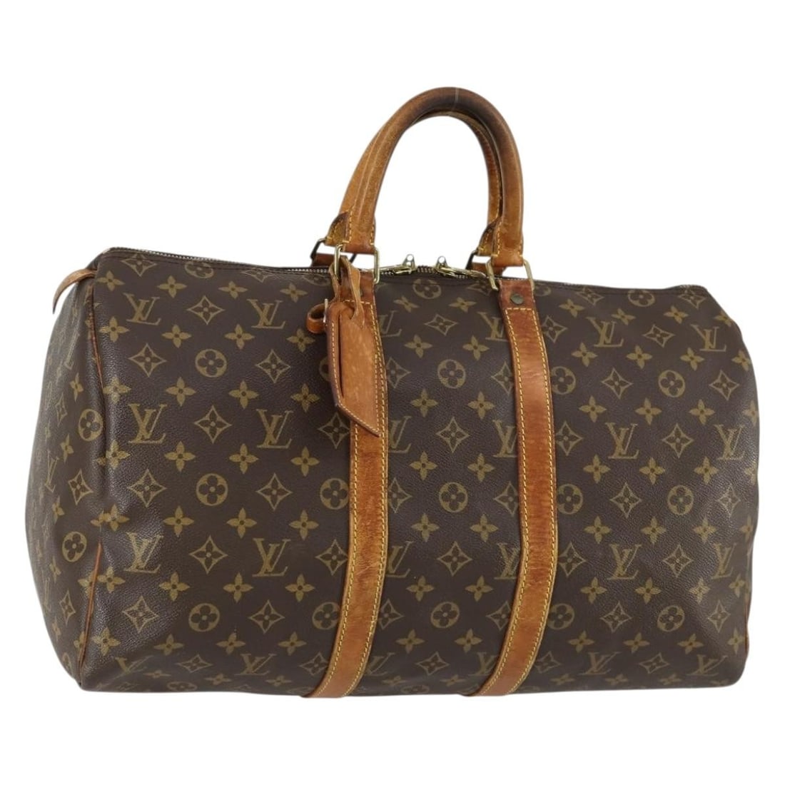 LOUIS VUITTON Monogram Keepall 45 Boston Bag M41428 Authenticated: LOUIS VUITTON Monogram Keepall 45 Boston Bag M41428 Authenticated This authentic Louis Vuitton Monogram Keepall 45 Boston Bag (M41428) is a stylish and practical travel companion. Crafted in France fr