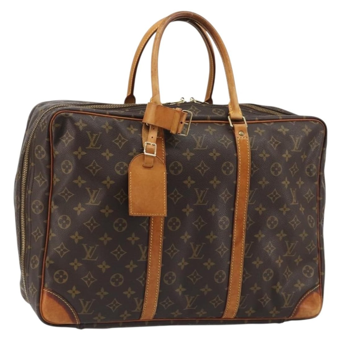Louis Vuitton Sirius 45 Monogram Canvas Boston Bag M41408: Louis Vuitton Sirius 45 Monogram Canvas Boston Bag M41408 Louis Vuitton Sirius 45 Boston Bag in Monogram Canvas, made in France. This women's Boston bag features the Monogram exterior and comes with a