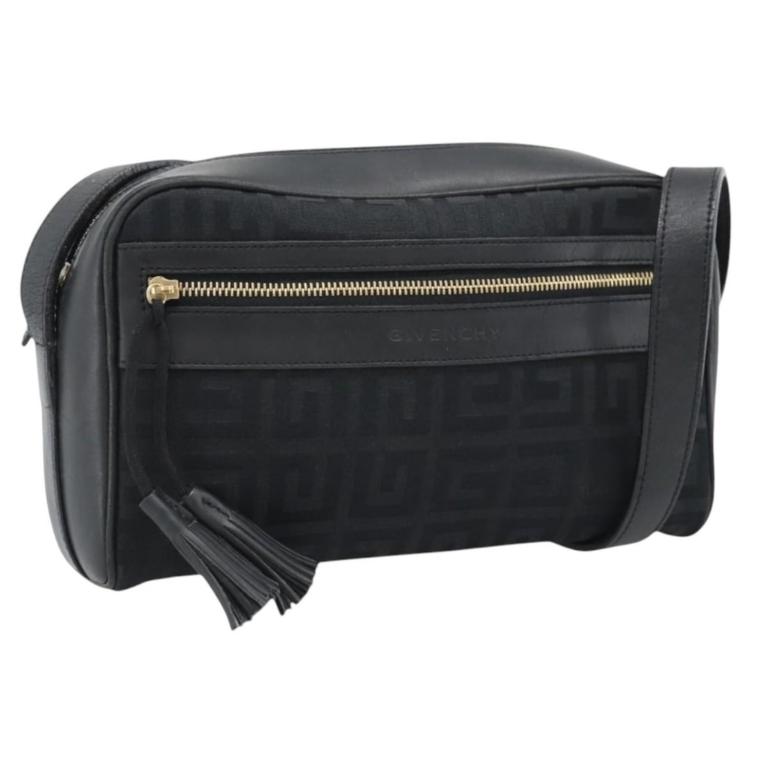 GIVENCHY Black Canvas Womens Shoulder Bag Made in France (1 of 18)