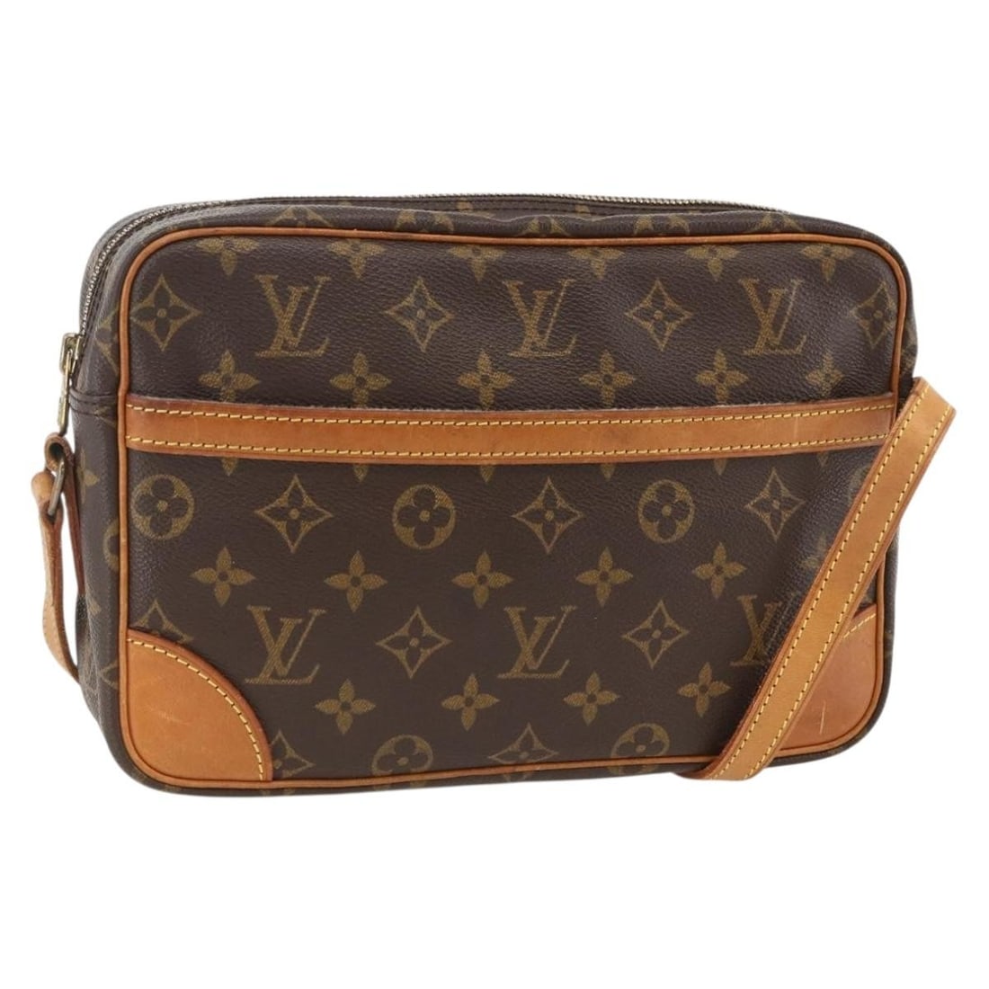 Louis Vuitton M51274 Trocadero 27 Monogram Canvas Shoulder Bag: Louis Vuitton M51274 Trocadero 27 Monogram Canvas Shoulder Bag Louis Vuitton Trocadero 27 shoulder bag in Monogram Canvas, made in France. This women's bag features the Monogram colorway and measures 