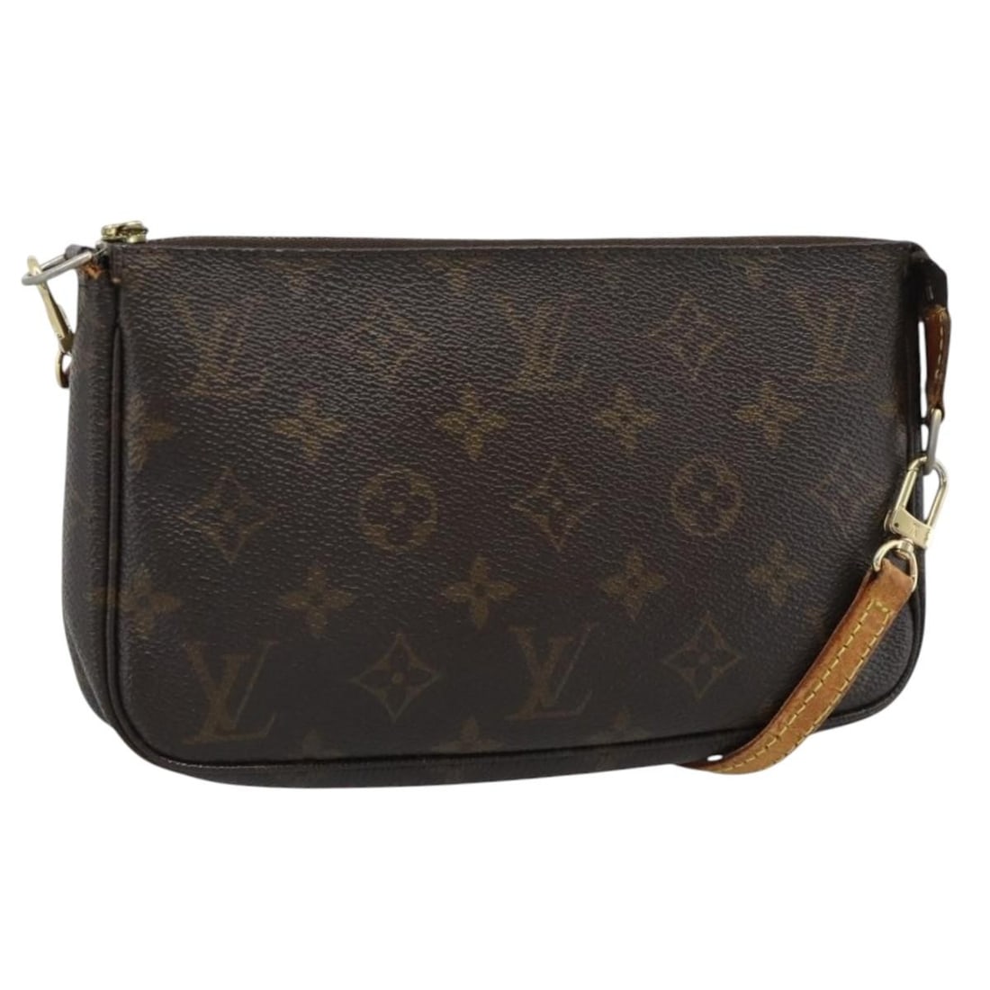 Louis Vuitton M51980 Monogram Canvas Pochette Accessoires Pouch: Louis Vuitton M51980 Monogram Canvas Pochette Accessoires Pouch Louis Vuitton Monogram Pochette Accessoires pouch in Monogram Canvas, made in France. This women's pouch measures approximately 21 cm W 