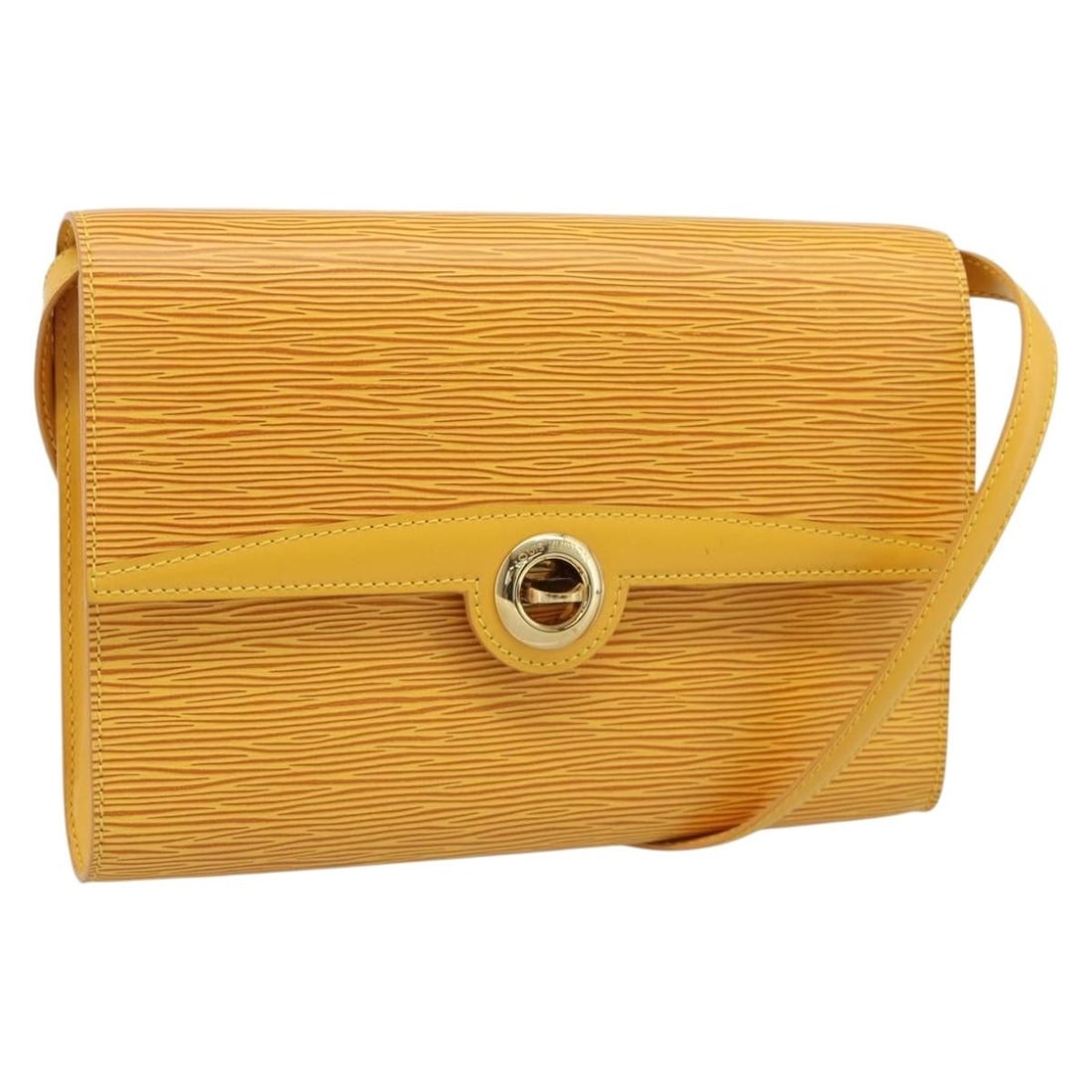 Louis Vuitton M52579 Epi Leather Shoulder Bag Yellow France: Louis Vuitton M52579 Epi Leather Shoulder Bag Yellow France Louis Vuitton Epi Arsch shoulder bag in yellow Epi leather. This women's shoulder bag was made in France and includes a shoulder strap. The 
