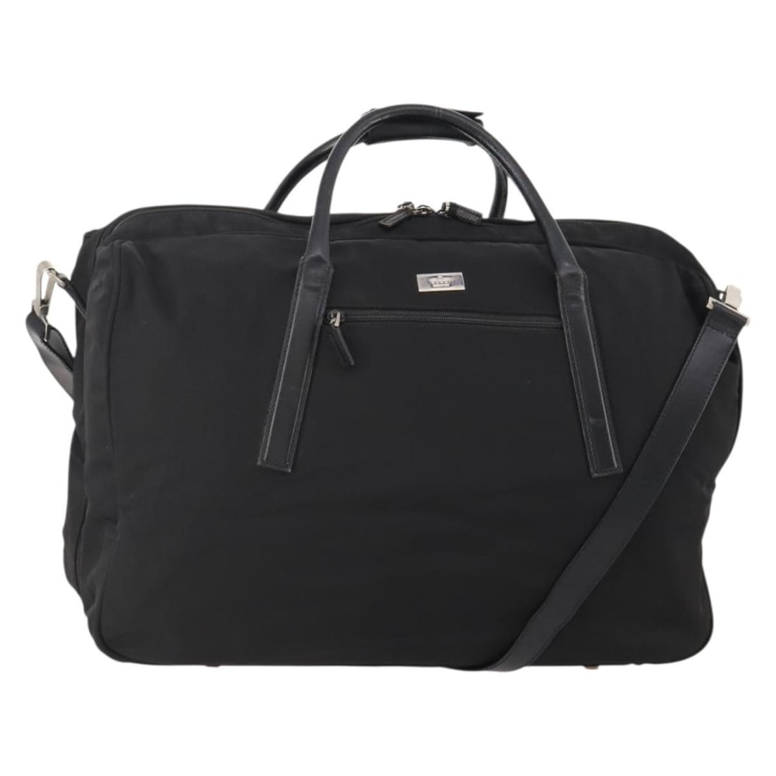 Gucci Canvas Boston Bag Black Silver Shoulder Strap 2way: Gucci Canvas Boston Bag Black Silver Shoulder Strap 2way This is a GUCCI Boston Bag crafted from black and silver canvas. Designed for versatility, it features both handles and a detachable shoulder s