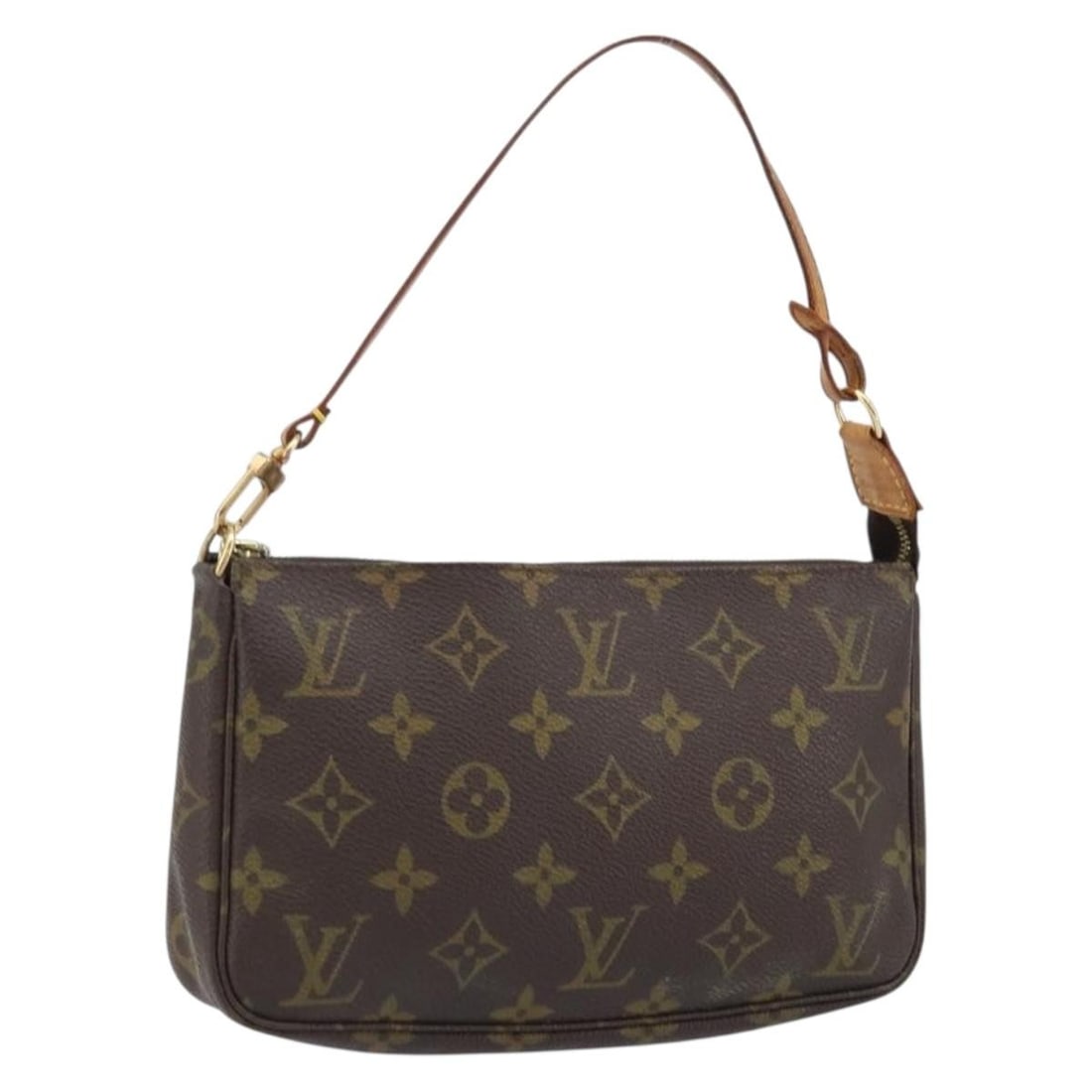 Louis Vuitton M51980 Accessory Pouch in Monogram Canvas: Louis Vuitton M51980 Accessory Pouch in Monogram Canvas Louis Vuitton Monogram Pochette Accessoires pouch in Monogram Canvas, made in France. This accessory pouch is designed for women and features th