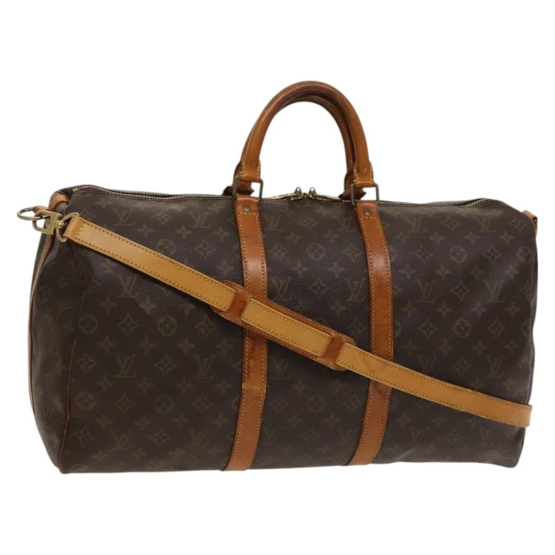 Louis Vuitton M41416 Keepall Bandouliere 50 Monogram Boston Bag: Louis Vuitton M41416 Keepall Bandouliere 50 Monogram Boston Bag Louis Vuitton Keepall Bandouliere 50 Boston bag in Monogram canvas, made in France. This women's travel bag includes a shoulder strap an