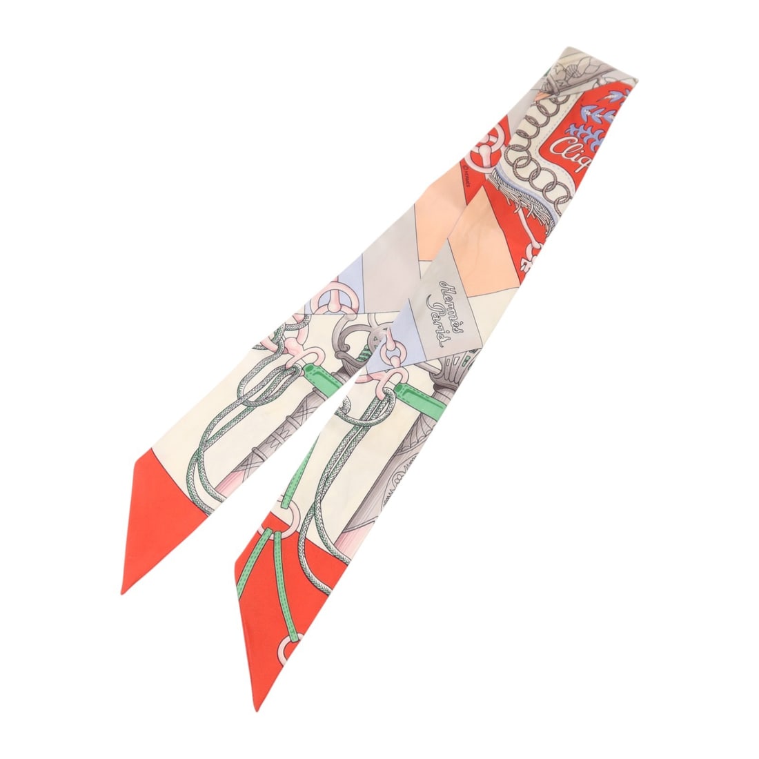Hermes Twilly Silk Scarf Orange Pink Multicolor France: Hermes Twilly Silk Scarf Orange Pink Multicolor France Hermes Twilly scarf in silk with an orange, pink, and multicolor design. It is a women's regular-size scarf made in France and is listed in heavi
