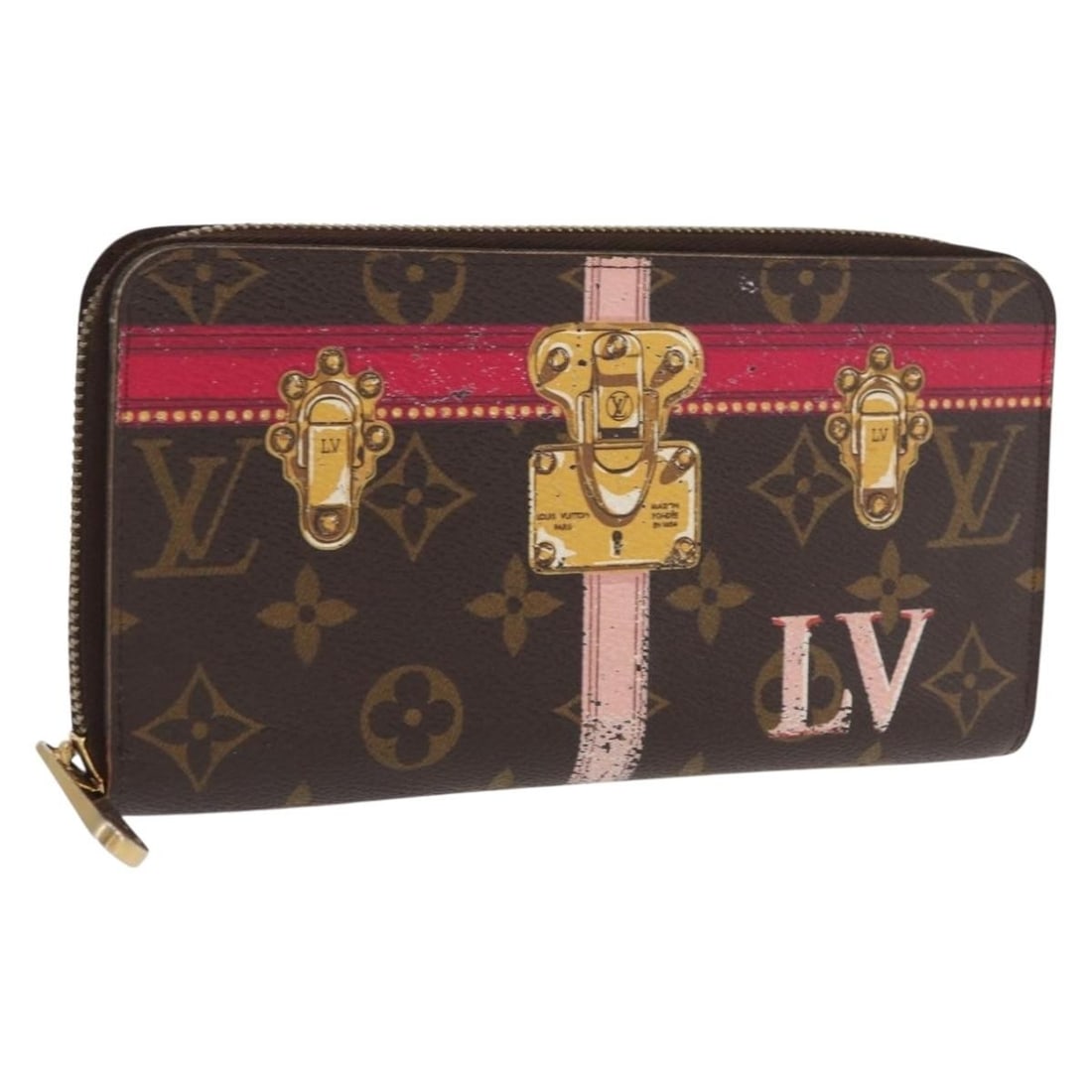 Louis Vuitton M62616 Monogram Canvas Zippy Long Wallet: Louis Vuitton M62616 Monogram Canvas Zippy Long Wallet Louis Vuitton Monogram Summer Trunk Zippy long wallet in monogram canvas. This women's wallet was made in Spain and is offered without the origin