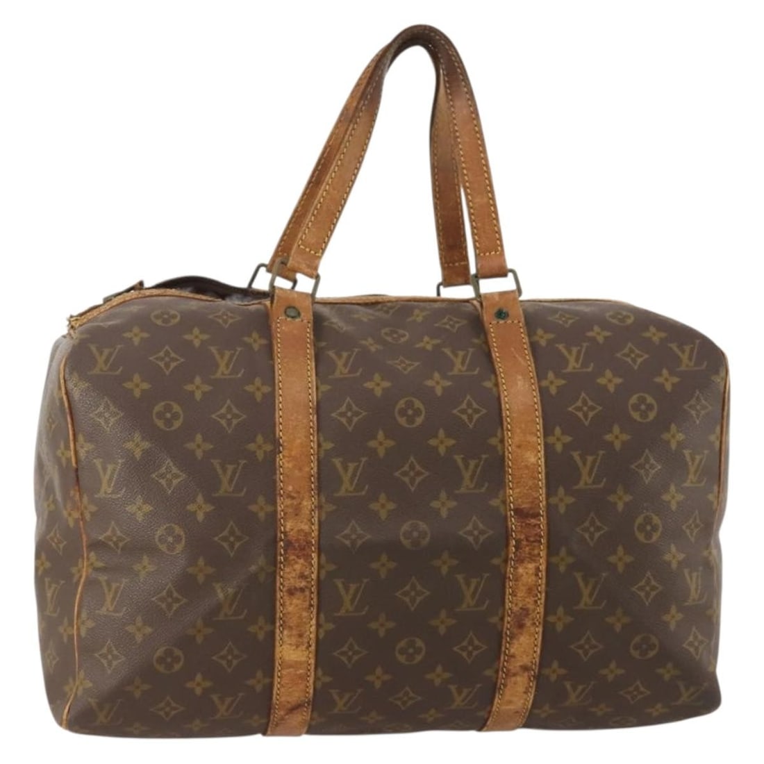 Louis Vuitton Monogram Canvas Sac Souple 45 Boston Bag M41624: Louis Vuitton Monogram Canvas Sac Souple 45 Boston Bag M41624 This Louis Vuitton Monogram Sac Souple 45 Boston Bag features the iconic monogram canvas with a classic Boston bag silhouette. The bag was
