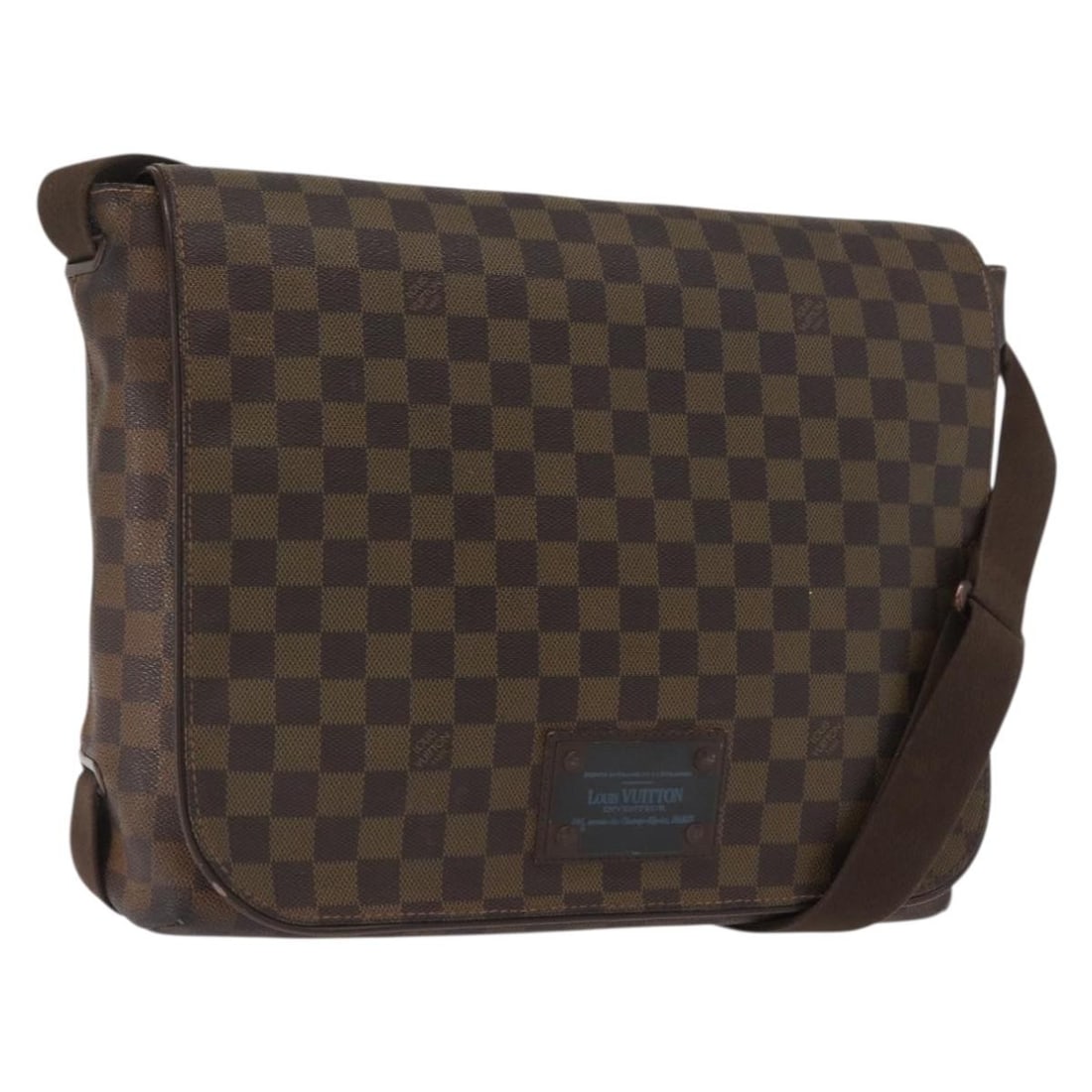 Louis Vuitton Damier Ebene Brooklyn MM Canvas Shoulder Bag N51211: Louis Vuitton Damier Ebene Brooklyn MM Canvas Shoulder Bag N51211 This Louis Vuitton Damier Ebene Brooklyn MM shoulder bag features the signature Damier Ebene canvas exterior and is designed for women