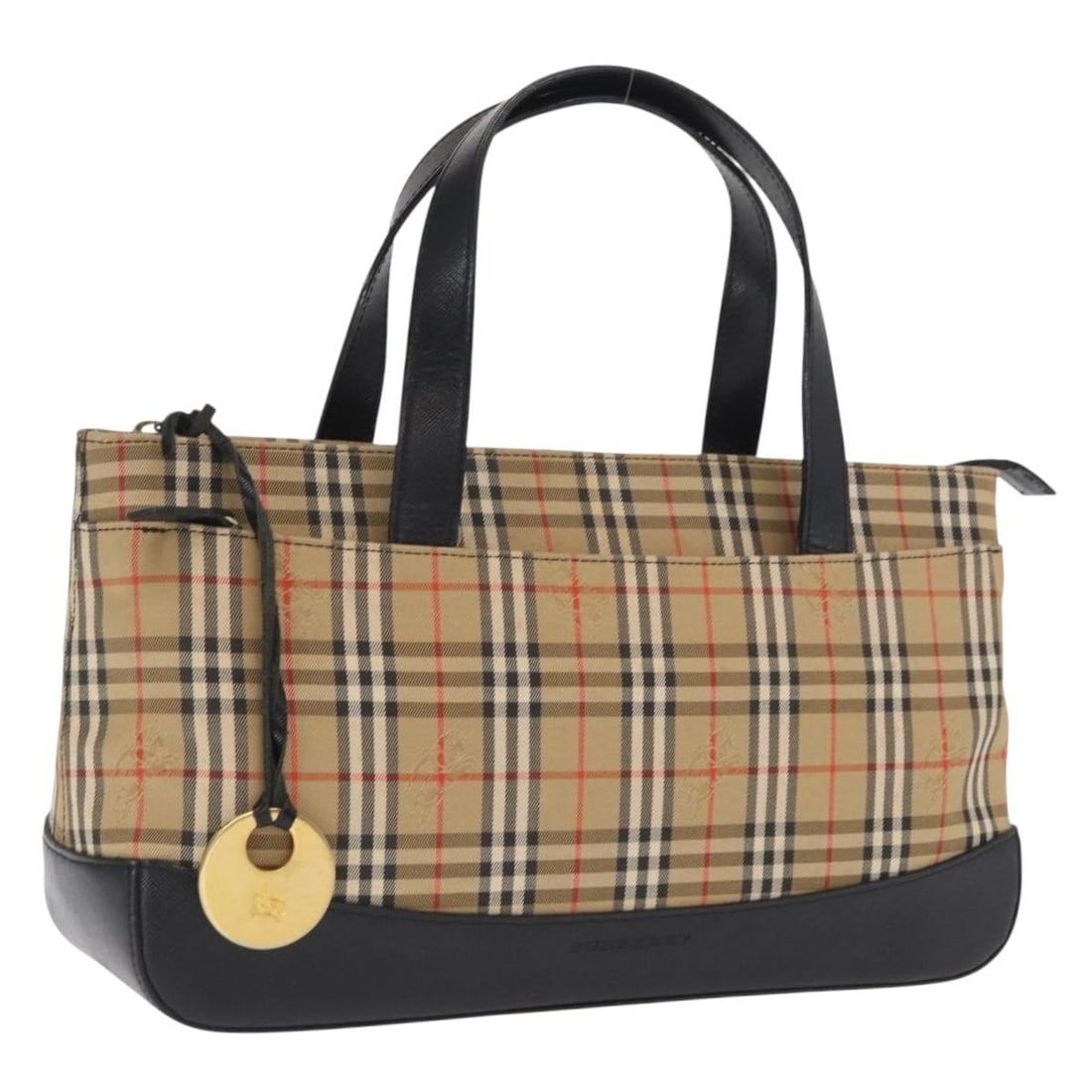 Burberry Canvas Nova Check Beige Gold Womens Handbag: Burberry Canvas Nova Check Beige Gold Womens Handbag This Burberry Nova Check handbag is crafted from beige and gold canvas, designed for women. The bag features a classic Nova Check pattern and offer