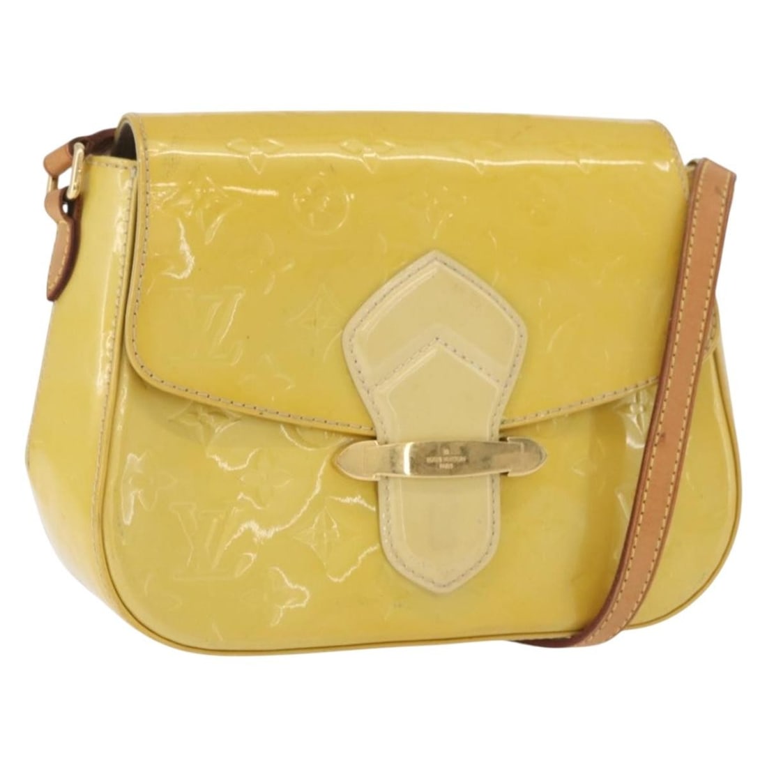 Louis Vuitton M91706 Bell Flower GM Vernis shoulder bag Broncorail: Louis Vuitton M91706 Bell Flower GM Vernis shoulder bag Broncorail Louis Vuitton Vernis Bell Flower GM shoulder bag in Broncorail patent leather, made in France. The bag measures approximately 18 cm W