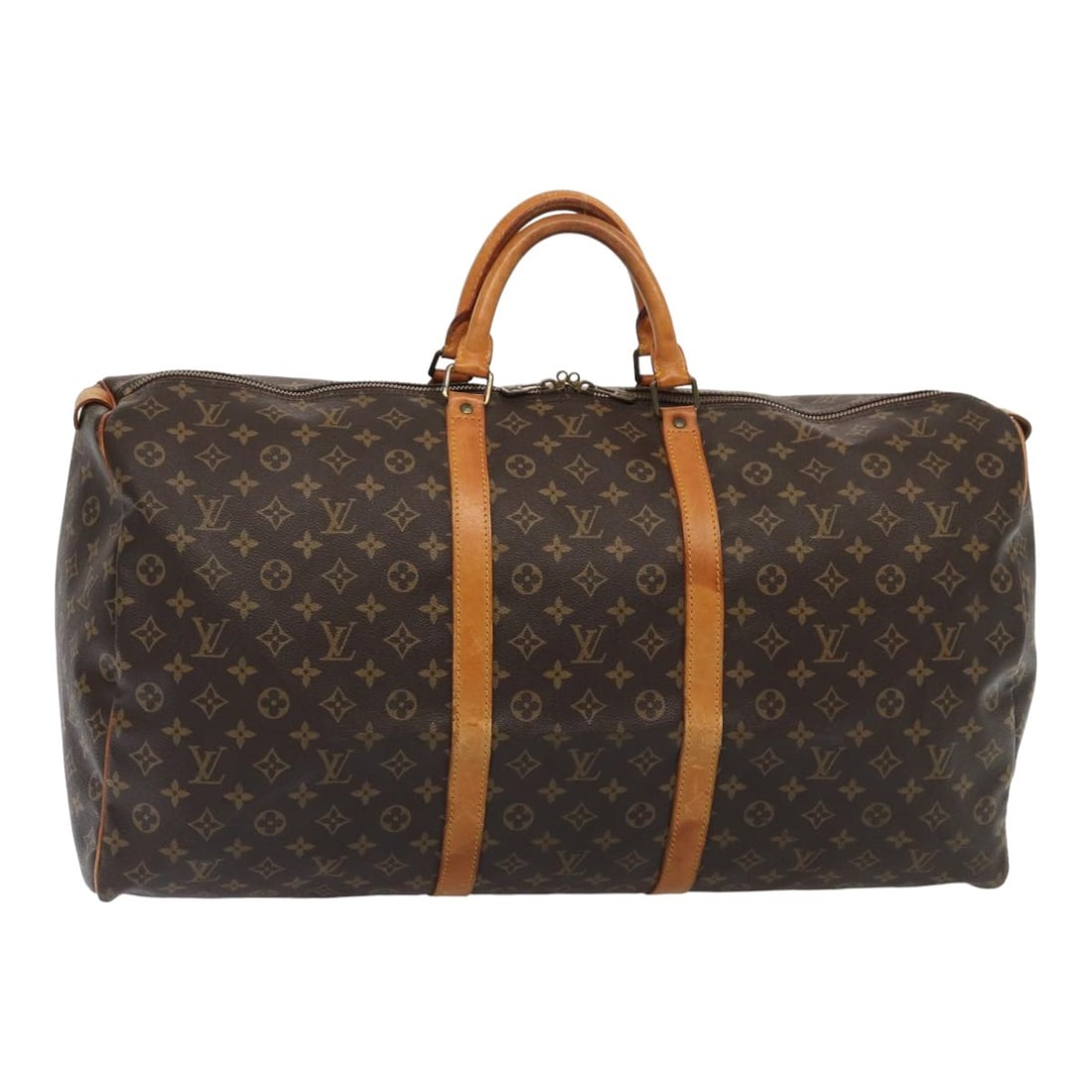 Louis Vuitton M41422 Keepall 60 Monogram Canvas Boston Bag: Louis Vuitton M41422 Keepall 60 Monogram Canvas Boston Bag Louis Vuitton Keepall 60 Boston Bag in Monogram Canvas, made in France. This women's Boston bag features the classic Monogram color and measu