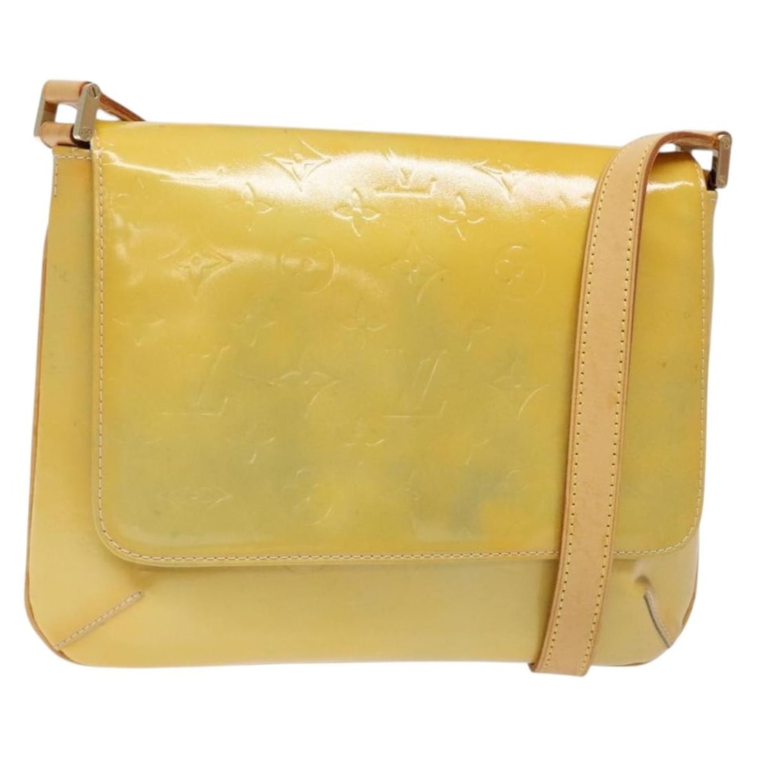 LOUIS VUITTON Monogram Vernis Thompson Street Bag Gris M91008 Patent Leather Shoulder Bag: LOUIS VUITTON Monogram Vernis Thompson Street Bag Gris M91008 Patent Leather Shoulder Bag Introducing the LOUIS VUITTON Monogram Vernis Thompson Street Bag in a sophisticated Gris color. This stylish 