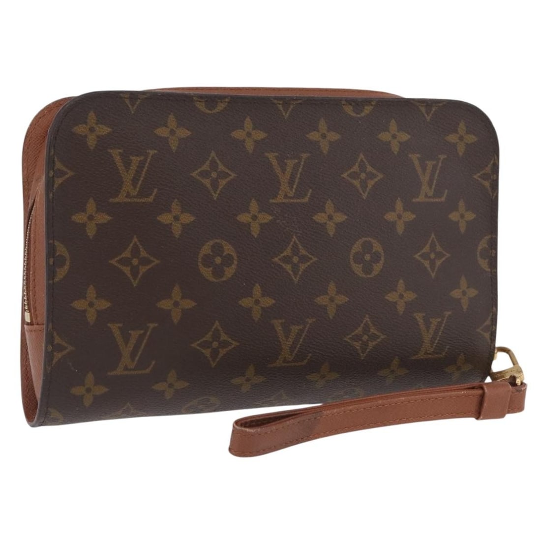 Louis Vuitton Orsay Monogram Canvas Clutch Bag M51790 France: Louis Vuitton Orsay Monogram Canvas Clutch Bag M51790 France This Louis Vuitton Orsay clutch bag features the signature Monogram canvas and is designed for women. The bag is made in France and offers 