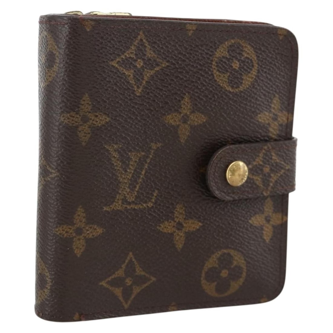 Louis Vuitton Monogram Canvas Compact Zip Wallet M61667: Louis Vuitton Monogram Canvas Compact Zip Wallet M61667 This Louis Vuitton Monogram Compact Zip Wallet, model M61667, is crafted from iconic Monogram Canvas and designed for women. Made in France, it 