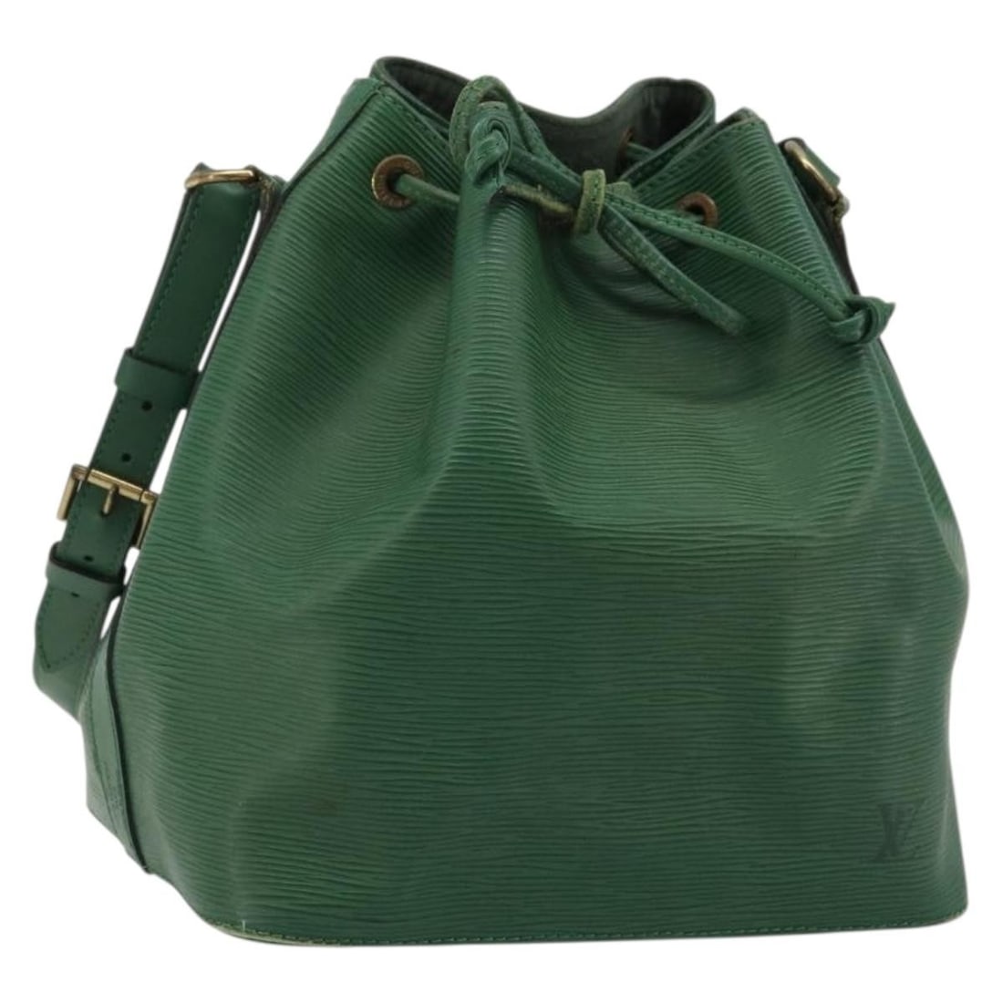 Louis Vuitton Epi Leather Petit Noe Green Shoulder Bag M44104: Louis Vuitton Epi Leather Petit Noe Green Shoulder Bag M44104 This Louis Vuitton Epi Petit Noe Shoulder Bag features a green Epi leather exterior with a structured silhouette. Designed for women, it o