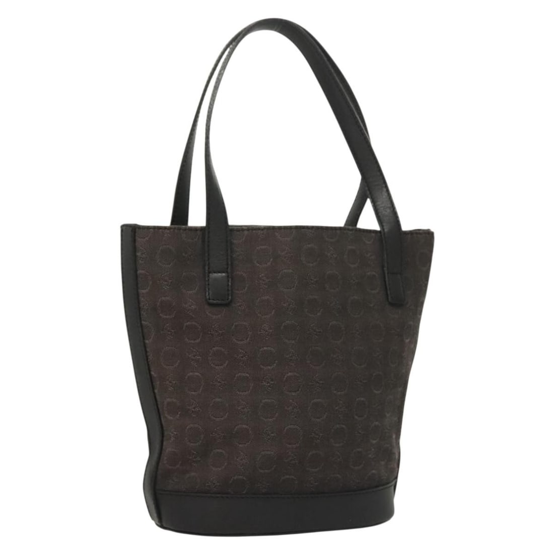 CELINE C Macadam Canvas Hand Bag Black Silver Made in Italy: CELINE C Macadam Canvas Hand Bag Black Silver Made in Italy This CELINE C Macadam Hand Bag showcases a stylish blend of functionality and elegance. Crafted from durable C Macadam Canvas, the bag featu