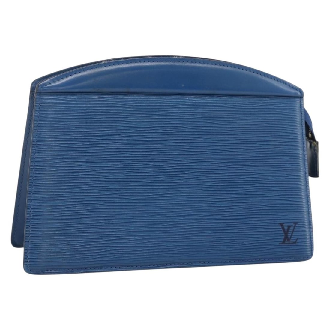 Louis Vuitton Epi Leather Blue Trousse Crete Pouch M48405: Louis Vuitton Epi Leather Blue Trousse Crete Pouch M48405 This Louis Vuitton Epi Trousse Crete pouch features durable blue Epi leather and is designed for women. The pouch measures approximately 24 cm
