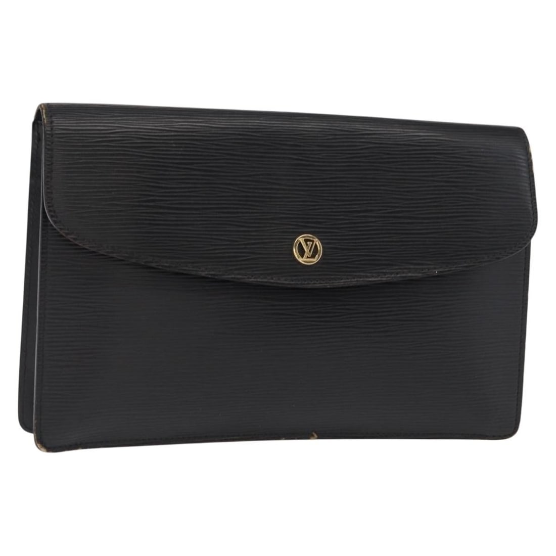 Louis Vuitton Epi Leather Black Montaigne 27 Clutch Bag M52652: Louis Vuitton Epi Leather Black Montaigne 27 Clutch Bag M52652 This Louis Vuitton Epi Montaigne 27 clutch bag is crafted from black Epi leather and features a sleek, structured silhouette. Designed fo