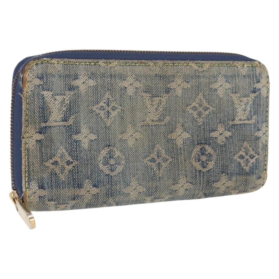 Blue Monogram Denim Zippy Wallet by Louis Vuitton M95342: Blue Monogram Denim Zippy Wallet by Louis Vuitton M95342 This LOUIS VUITTON Zippy Wallet features the iconic Monogram Denim Canvas in blue, offering a stylish and functional accessory. Made in Spain, 