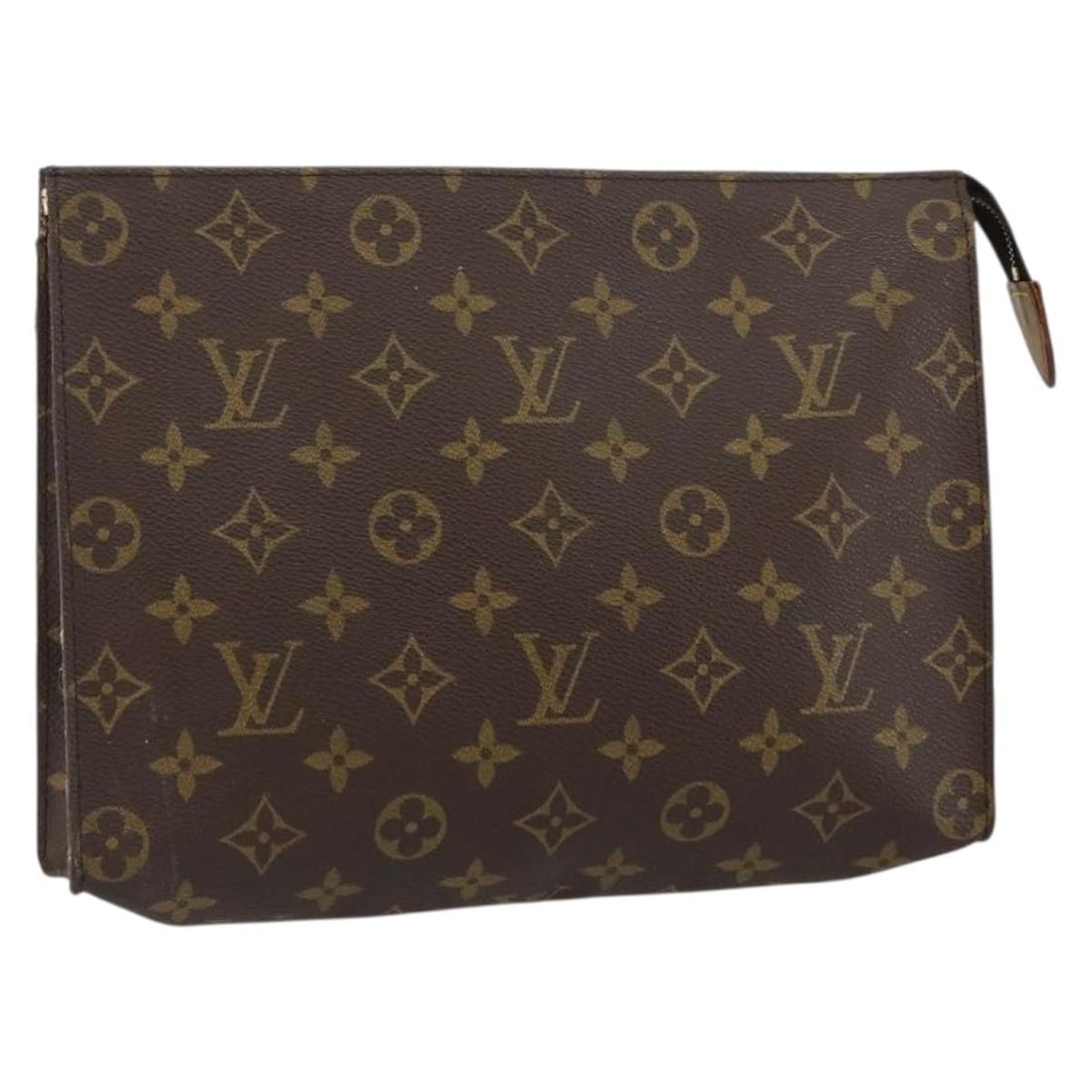LOUIS VUITTON Monogram Poche Toilette 26 Pouch M47542 Auth France: LOUIS VUITTON Monogram Poche Toilette 26 Pouch M47542 Auth France The LOUIS VUITTON Monogram Poche Toilette 26 Pouch (M47542) is a classic accessory that epitomizes luxury and functionality. Crafted