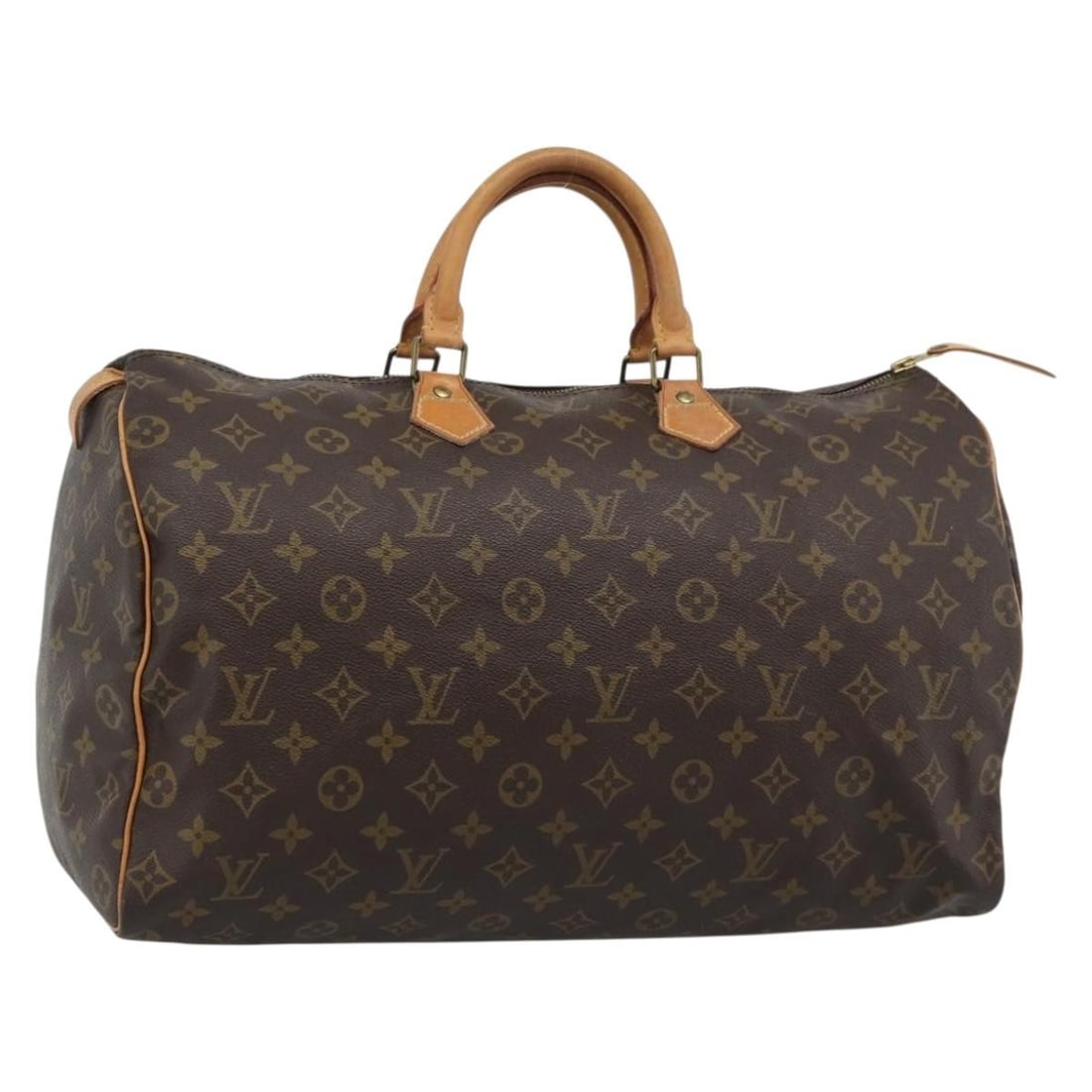 Louis Vuitton M41522 Speedy 40 Monogram Canvas Handbag: Louis Vuitton M41522 Speedy 40 Monogram Canvas Handbag A Louis Vuitton Speedy 40 hand bag in Monogram Canvas with the classic Monogram color/pattern. This item is made in France and identified by prod