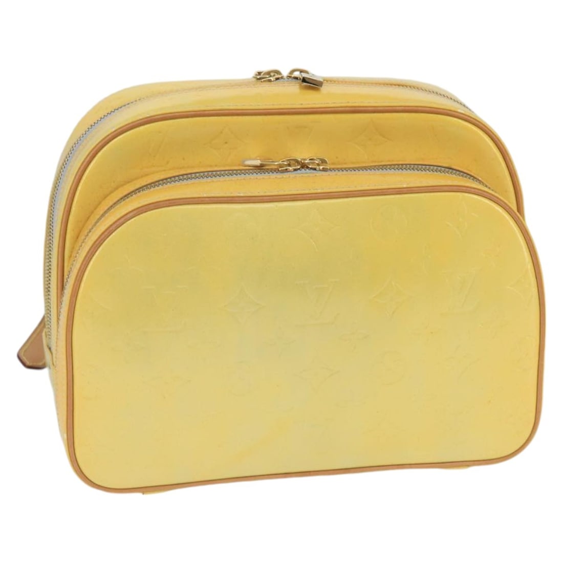 Louis Vuitton Marley Monogram Vernis Backpack Gris M91038: Louis Vuitton Marley Monogram Vernis Backpack Gris M91038 This Louis Vuitton Monogram Vernis Marley Backpack in Gris is crafted from patent leather and features a structured silhouette. The backpack i