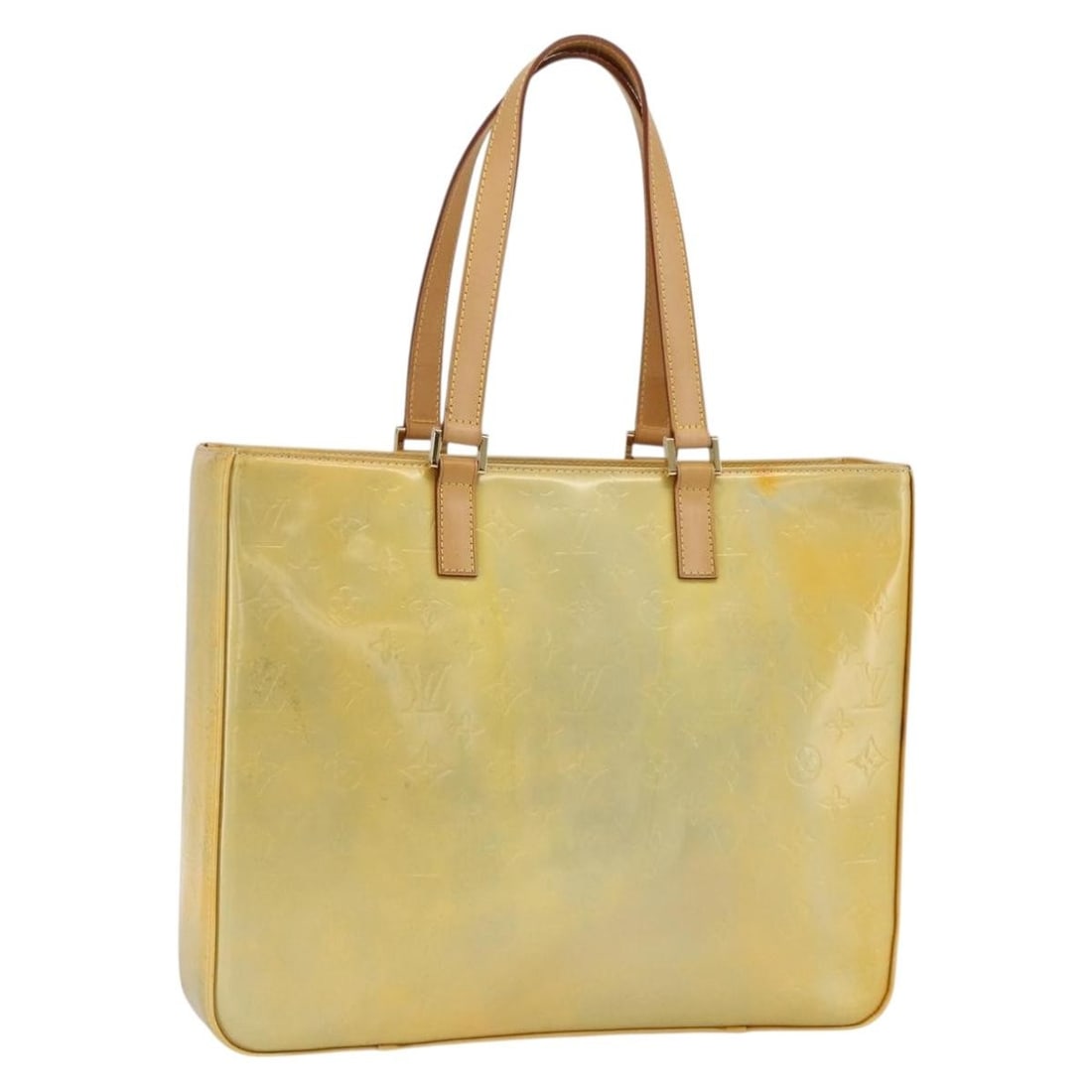 Louis Vuitton Columbus Gris Patent Leather Tote Bag M91028: Louis Vuitton Columbus Gris Patent Leather Tote Bag M91028 This Louis Vuitton Columbus tote bag features the signature Monogram Vernis patent leather in a Gris color. Designed for women, the tote has 