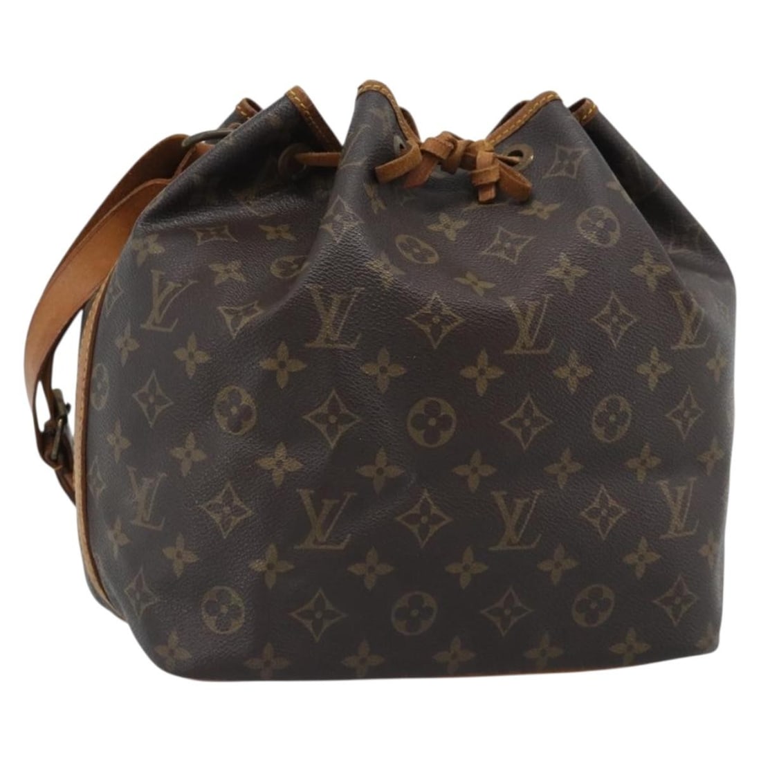 Louis Vuitton M42226 Petit Noe Monogram Canvas Shoulder Bag: Louis Vuitton M42226 Petit Noe Monogram Canvas Shoulder Bag Louis Vuitton Petit Noe shoulder bag in Monogram Canvas, made in France. This women's shoulder bag features the classic Monogram exterior an