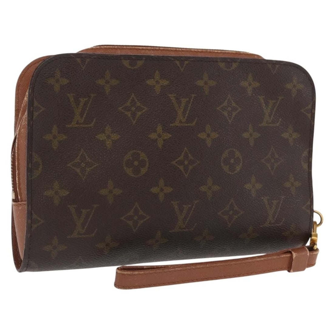 Louis Vuitton Orsay Monogram Canvas Women's Clutch Bag M51790 France: Louis Vuitton Orsay Monogram Canvas Women's Clutch Bag M51790 France This Louis Vuitton Orsay clutch bag features the signature Monogram Canvas exterior and is designed for women. The bag is crafted i