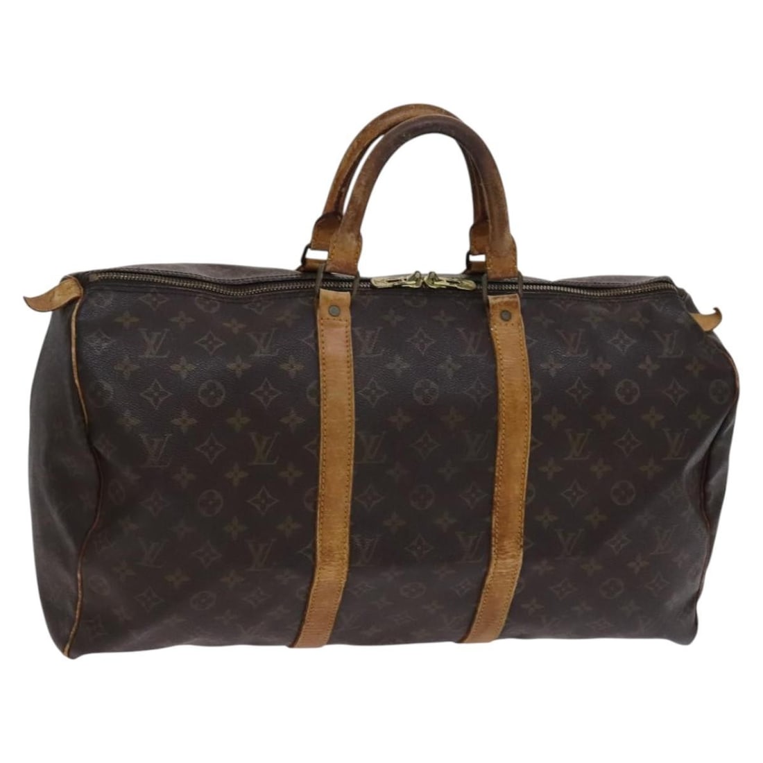 Louis Vuitton M41426 Keepall 50 Monogram Canvas Boston Bag: Louis Vuitton M41426 Keepall 50 Monogram Canvas Boston Bag This Louis Vuitton Keepall 50 Boston Bag is crafted in Monogram Canvas with the classic Monogram pattern. It is made in France and identified