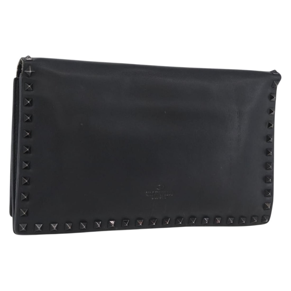 Black Leather Clutch by Valentino for Women Made in Italy: Black Leather Clutch by Valentino for Women Made in Italy This Valentino clutch bag features a black leather exterior with a sleek and minimalist design. Designed for women, it is made in Italy and of