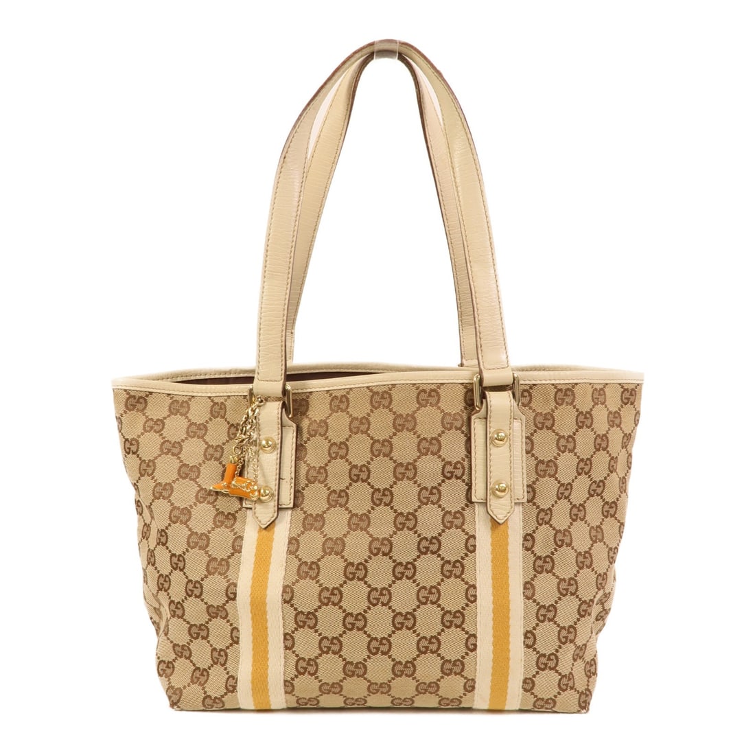Gucci GG Canvas Tote Shoulder Bag Brown Model 137396: Gucci GG Canvas Tote Shoulder Bag Brown Model 137396 Gucci GG shoulder tote bag in brown canvas, designed for women. It features an open inside pocket and one inside zip pocket. The bag is made in Ita