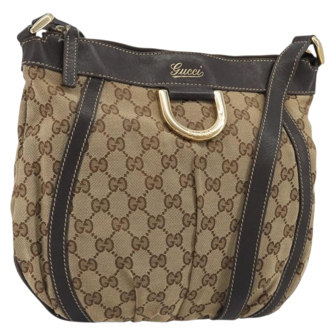 Gucci 203257 GG Canvas Beige Gold Shoulder Bag: Gucci 203257 GG Canvas Beige Gold Shoulder Bag Gucci GG Canvas shoulder bag in beige and gold, made in Italy. The bag is crafted from GG canvas and comes in a shoulder bag style with a shoulder drop o