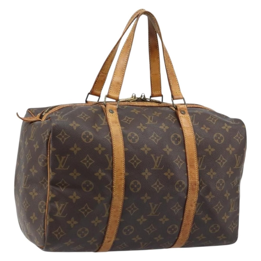 Louis Vuitton M41624 Sac Souple 45 Monogram Canvas Boston Bag: Louis Vuitton M41624 Sac Souple 45 Monogram Canvas Boston Bag Louis Vuitton Monogram Sac Souple 45 Boston Bag in Monogram Canvas, made in France. This women's Boston bag features the classic Monogram 