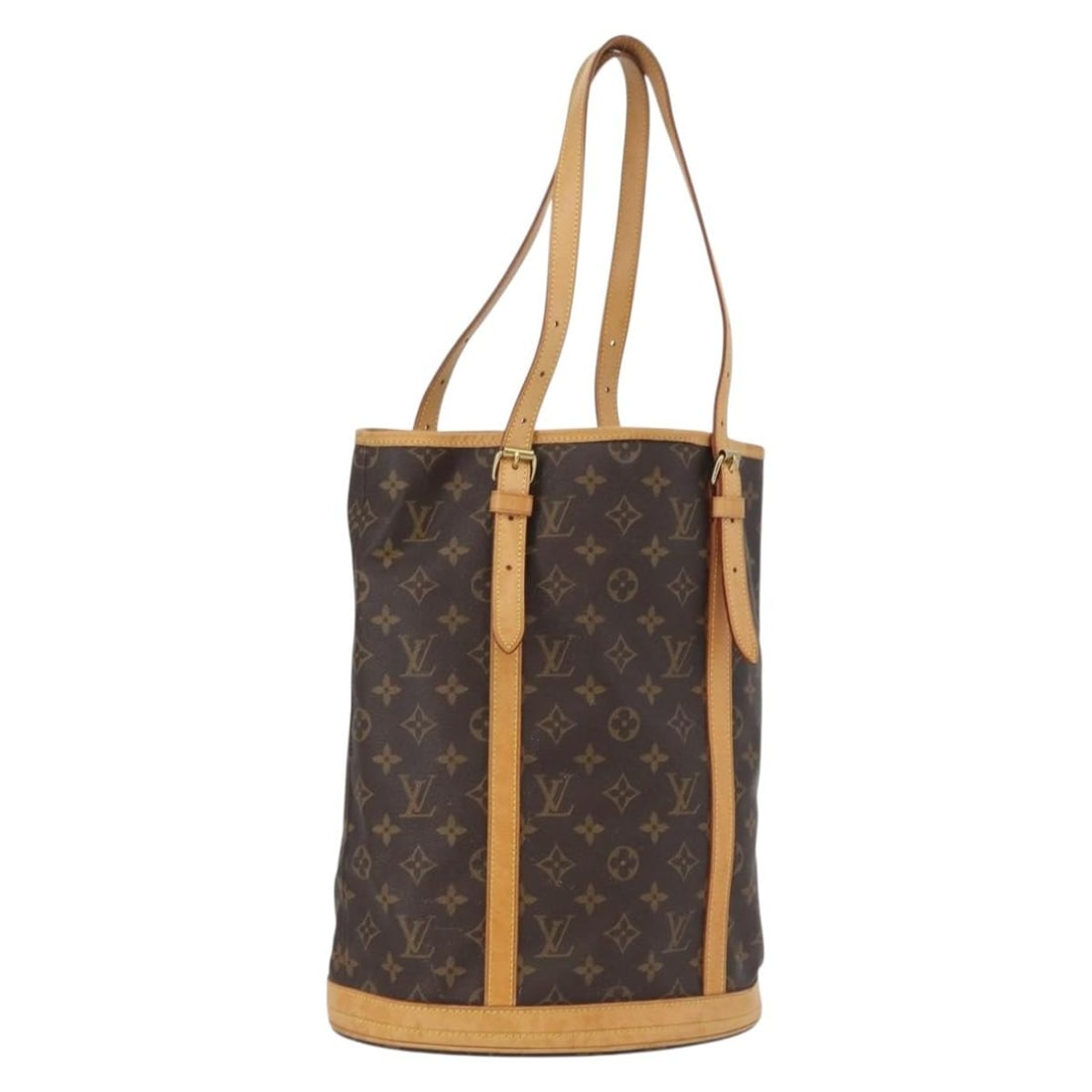 Louis Vuitton M42236 Bucket GM Monogram Canvas Shoulder Bag: Louis Vuitton M42236 Bucket GM Monogram Canvas Shoulder Bag Louis Vuitton Monogram Bucket GM shoulder bag in Monogram canvas, made in France. This women's shoulder bag is offered without the original 