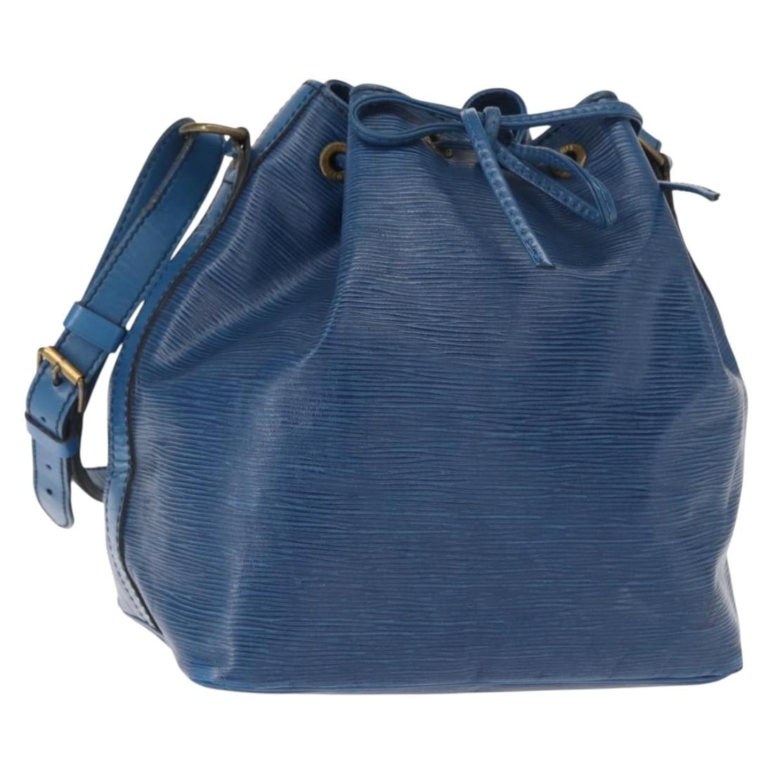 Louis Vuitton M44105 Petit Noe Blue Epi Leather Shoulder Bag: Louis Vuitton M44105 Petit Noe Blue Epi Leather Shoulder Bag Louis Vuitton Epi Petit Noe shoulder bag in blue Epi leather, made in France. This women's shoulder bag features a strap drop of approximat