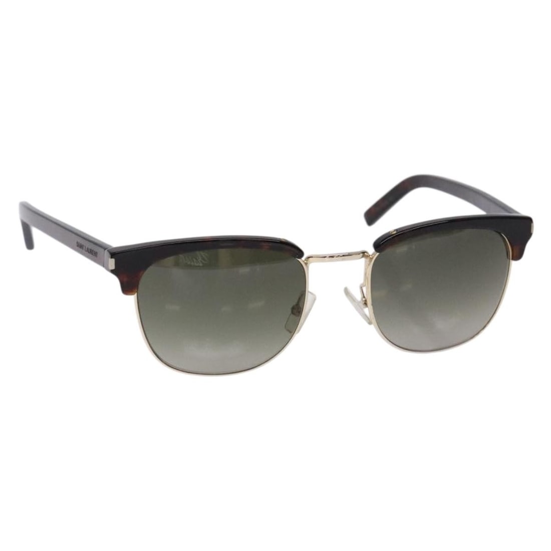 Authentic SAINT LAURENT Brown Plastic Sunglasses Italy (1 of 12)