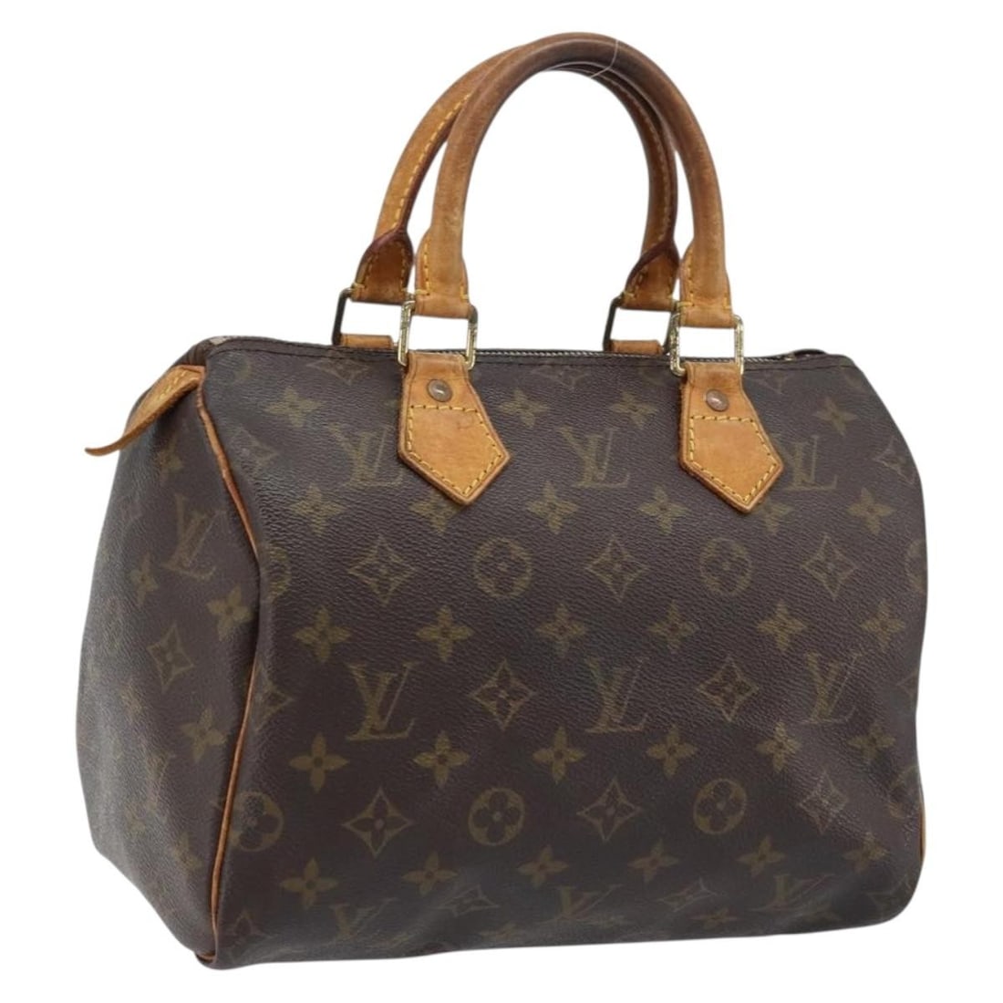 Louis Vuitton M41528 Speedy 25 Monogram Canvas Handbag France: Louis Vuitton M41528 Speedy 25 Monogram Canvas Handbag France Louis Vuitton Speedy 25 hand bag in Monogram Canvas, made in France. The bag measures approximately 25 cm W x 19 cm H x 15 cm D (9.8 x 7.5