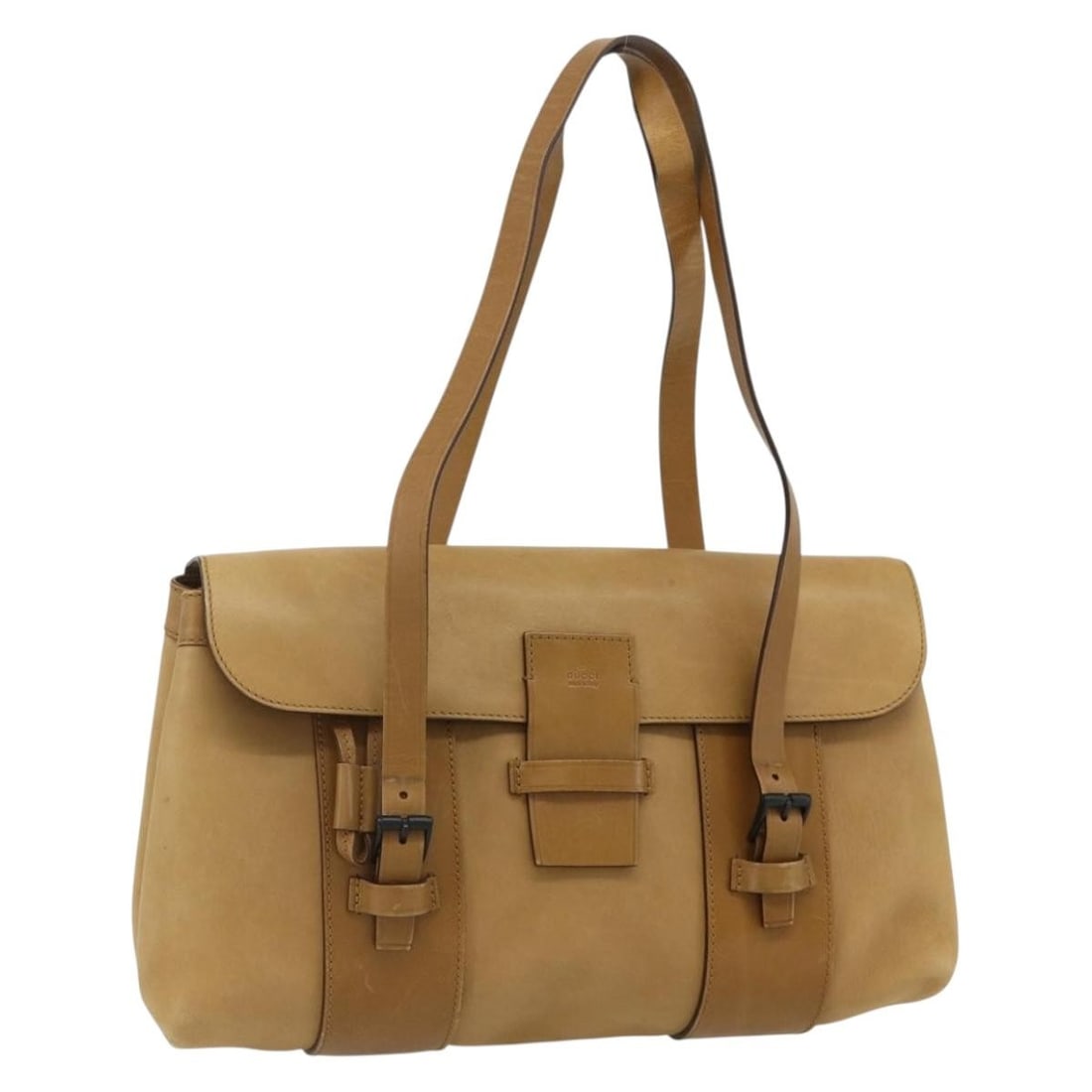 Gucci Beige Leather 101287 Women's Handbag Italy: Gucci Beige Leather 101287 Women's Handbag Italy This GUCCI hand bag features a beige leather exterior and is designed for women. The bag is made in Italy and belongs to the product line 101287. It ha