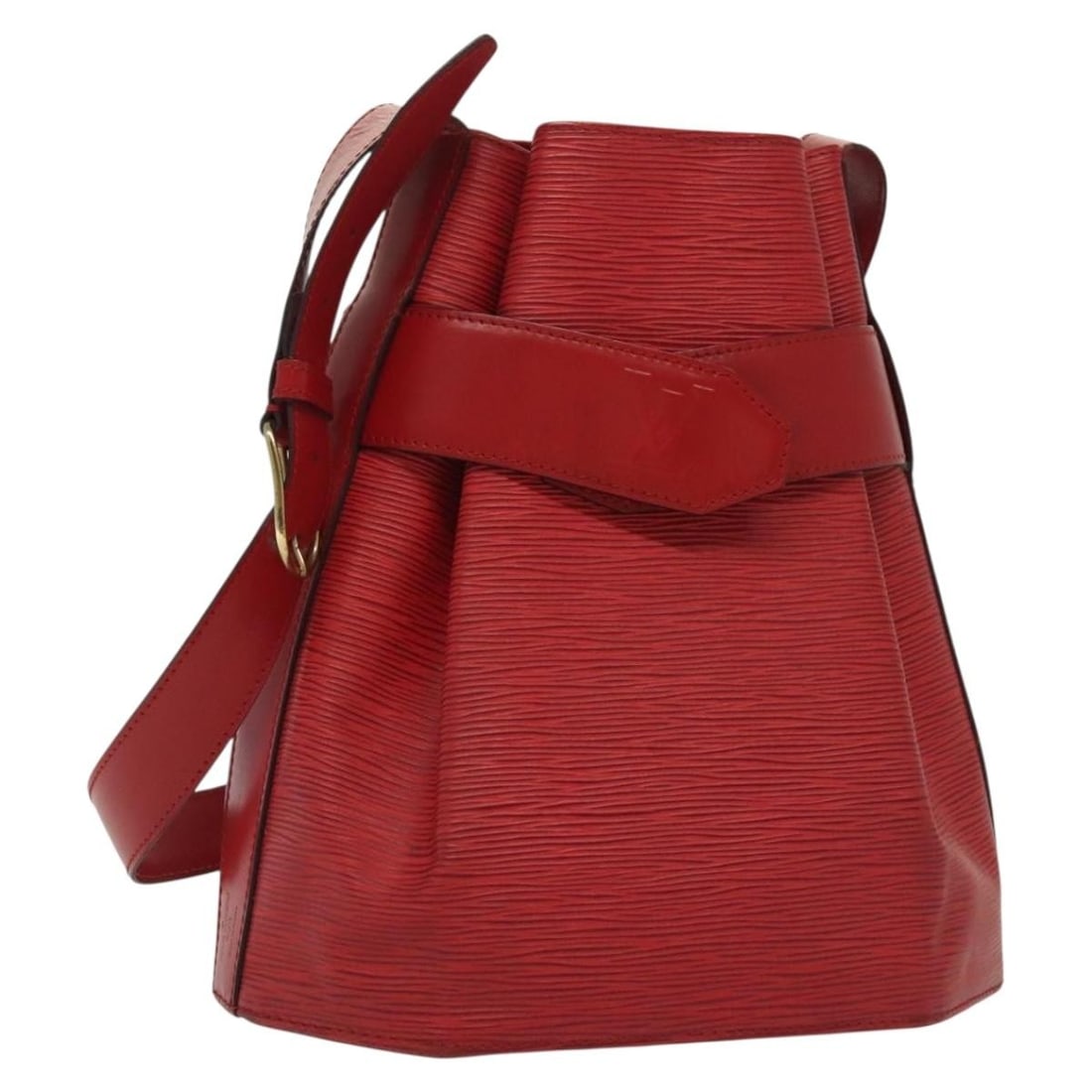 Louis Vuitton Sac Depaule PM Red Epi Leather Shoulder Bag M80207: Louis Vuitton Sac Depaule PM Red Epi Leather Shoulder Bag M80207 This Louis Vuitton Epi Sac Depaule PM is a women's shoulder bag crafted from durable red Epi leather. Made in France, it features a str