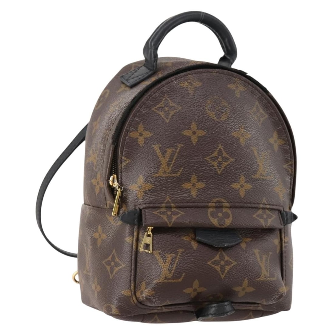 Louis Vuitton M44873 Palm Springs Mini Monogram Canvas Backpack: Louis Vuitton M44873 Palm Springs Mini Monogram Canvas Backpack Louis Vuitton Monogram Palm Springs MINI Backpack, style M44873, made in Spain. Crafted from Monogram Canvas in the Monogram colorway, t