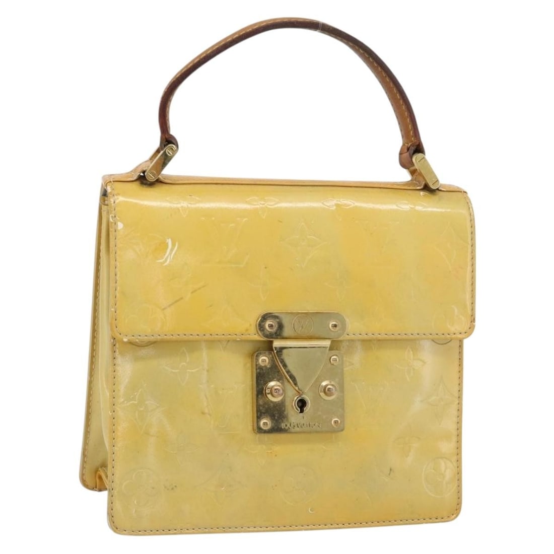 Louis Vuitton M91029 Spring Street Vernis Handbag Gris: Louis Vuitton M91029 Spring Street Vernis Handbag Gris Louis Vuitton Monogram Vernis Spring Street handbag in Gris, made from patent leather and made in France. The item is identified by product numbe