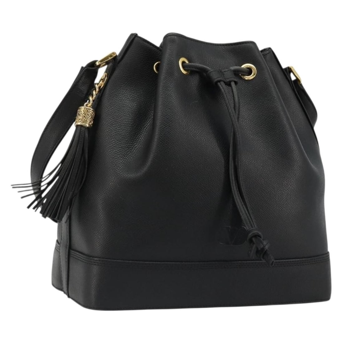 Valentino Black Gold Leather Shoulder Bag Italy: Valentino Black Gold Leather Shoulder Bag Italy This VALENTINO shoulder bag is crafted from black leather with gold-tone accents. Designed for women, it features a classic rectangular silhouette with 